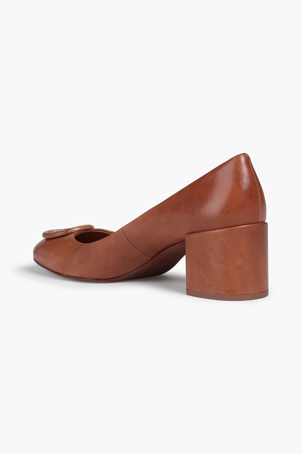 TORY BURCH Embellished leather pumps