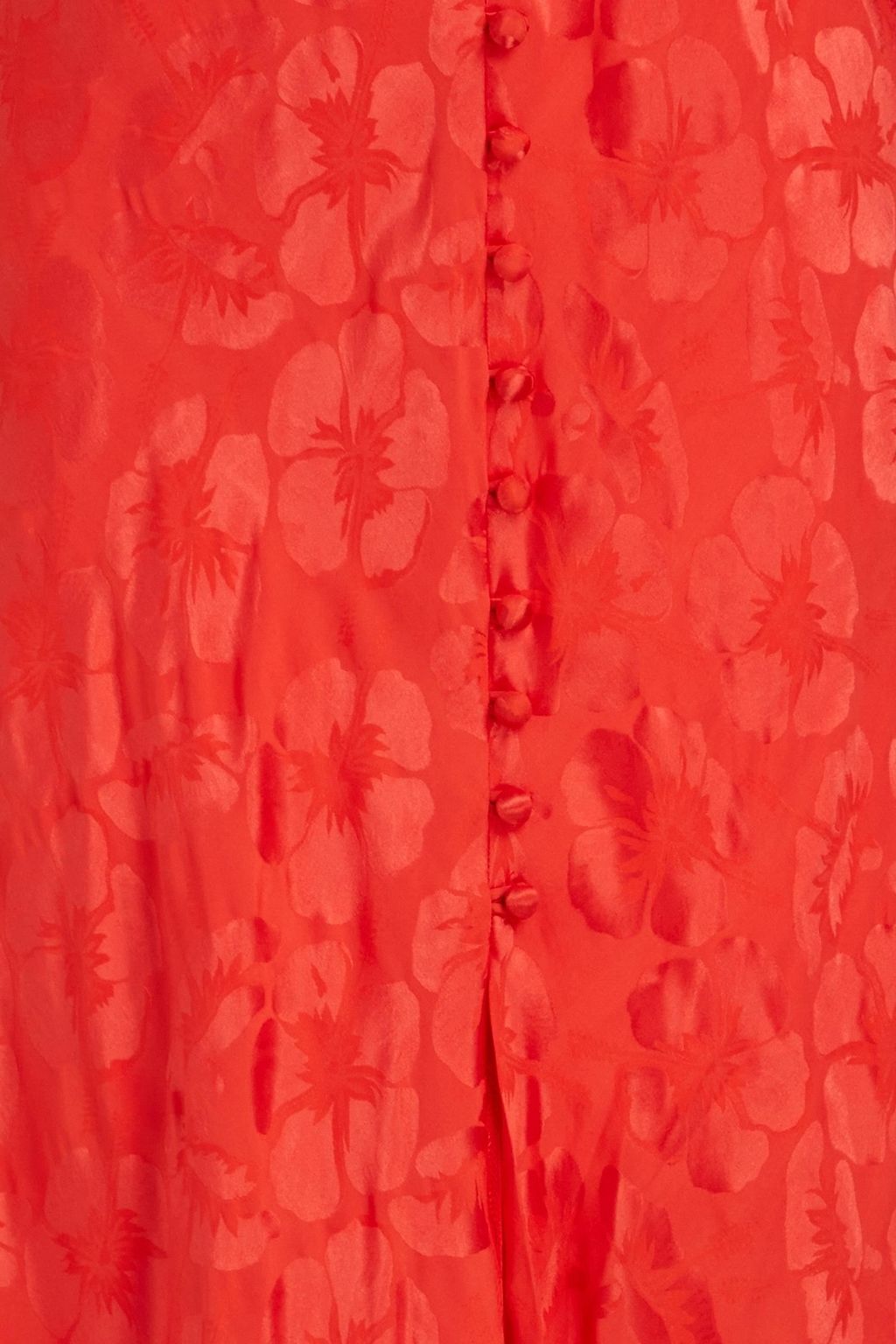 SANDRO Azel silk-blend floral-jacquard midi dress