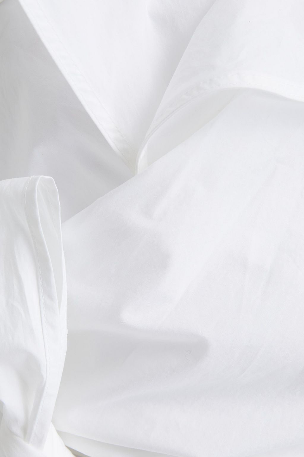 JW ANDERSON Ruffled cotton-poplin wrap top