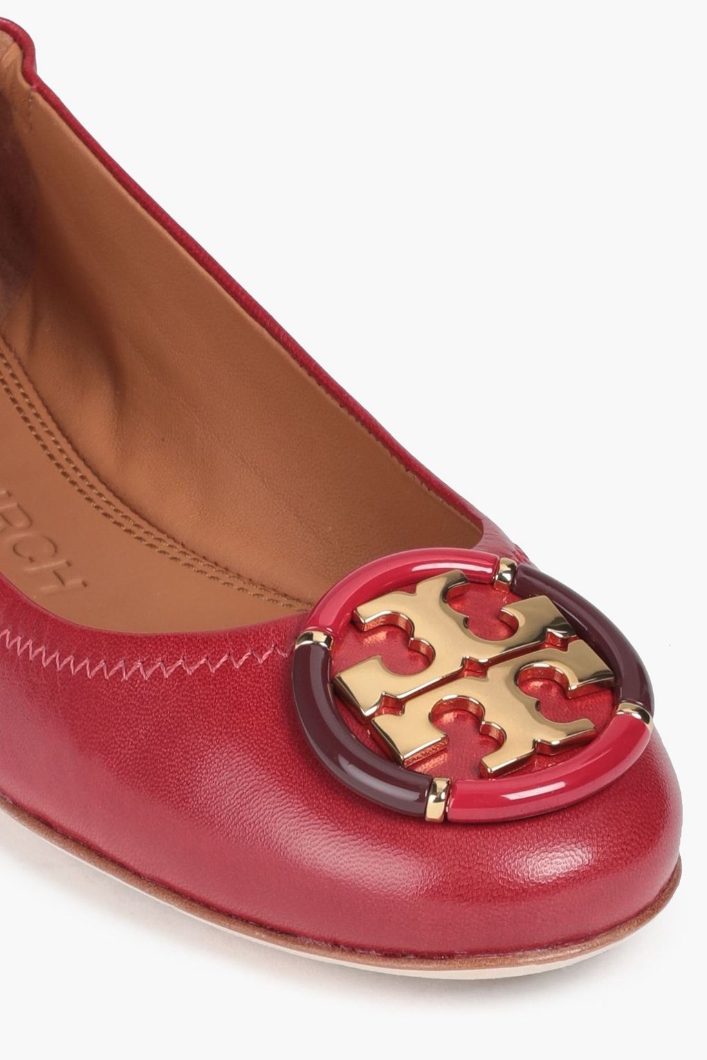 TORY BURCH Embellished leather ballet flats