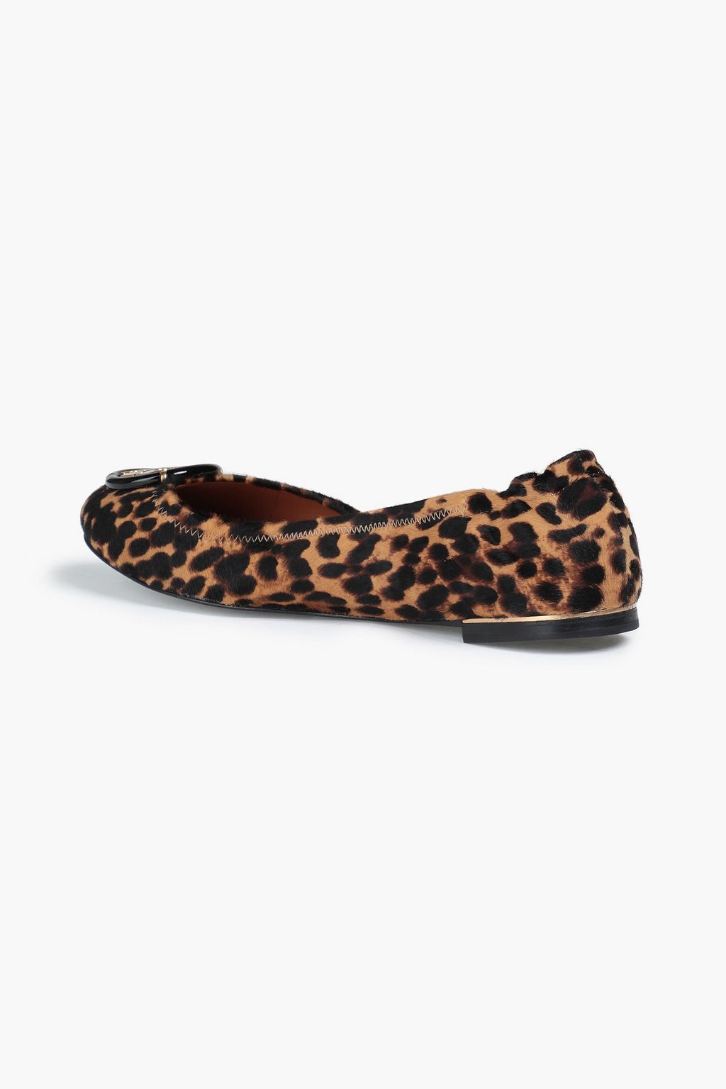 TORY BURCH Minnie embellished leopard-print calf hair ballet flats | Sale  up to 70% off | THE OUTNET