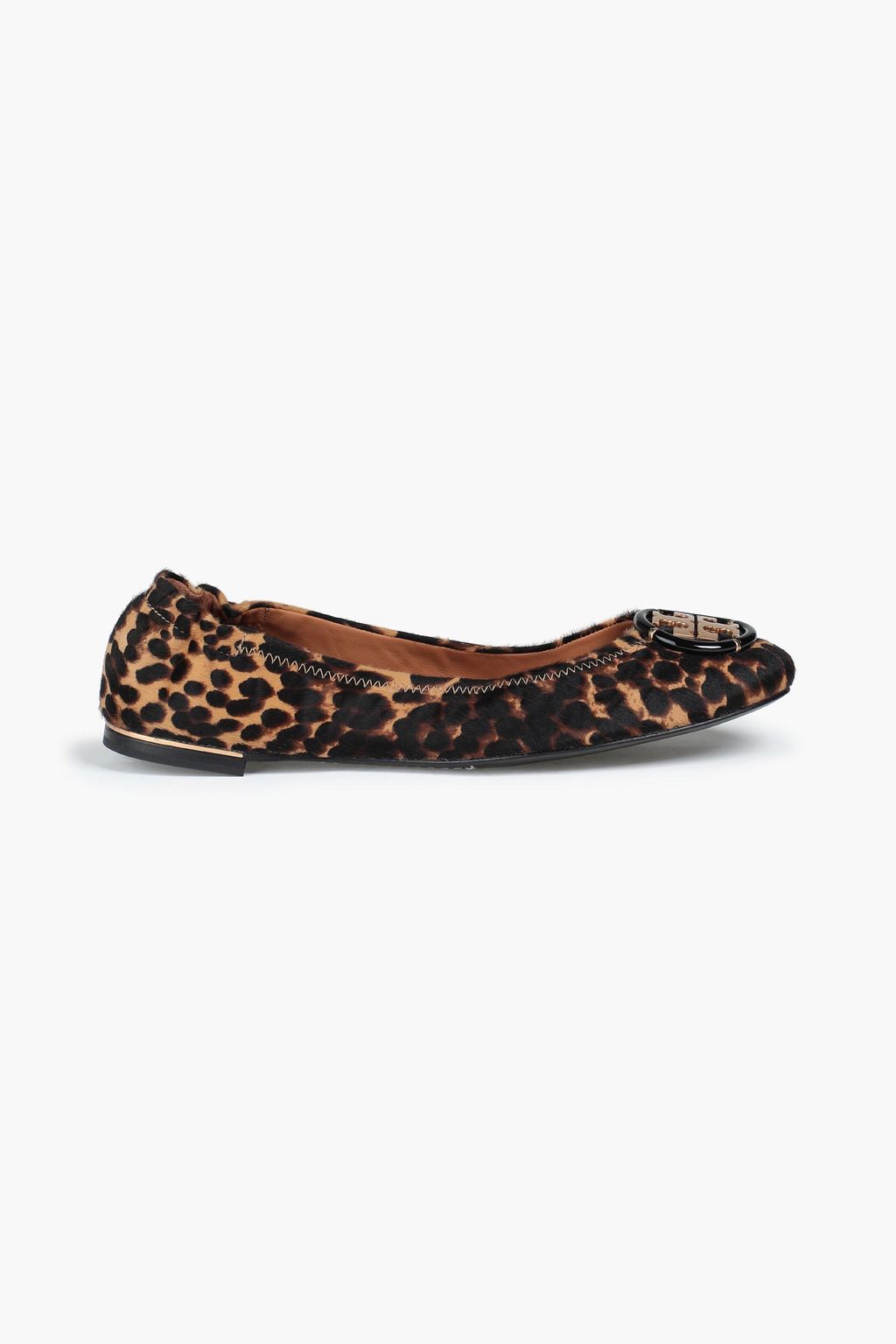 TORY BURCH Minnie embellished leopard-print calf hair ballet flats | Sale  up to 70% off | THE OUTNET