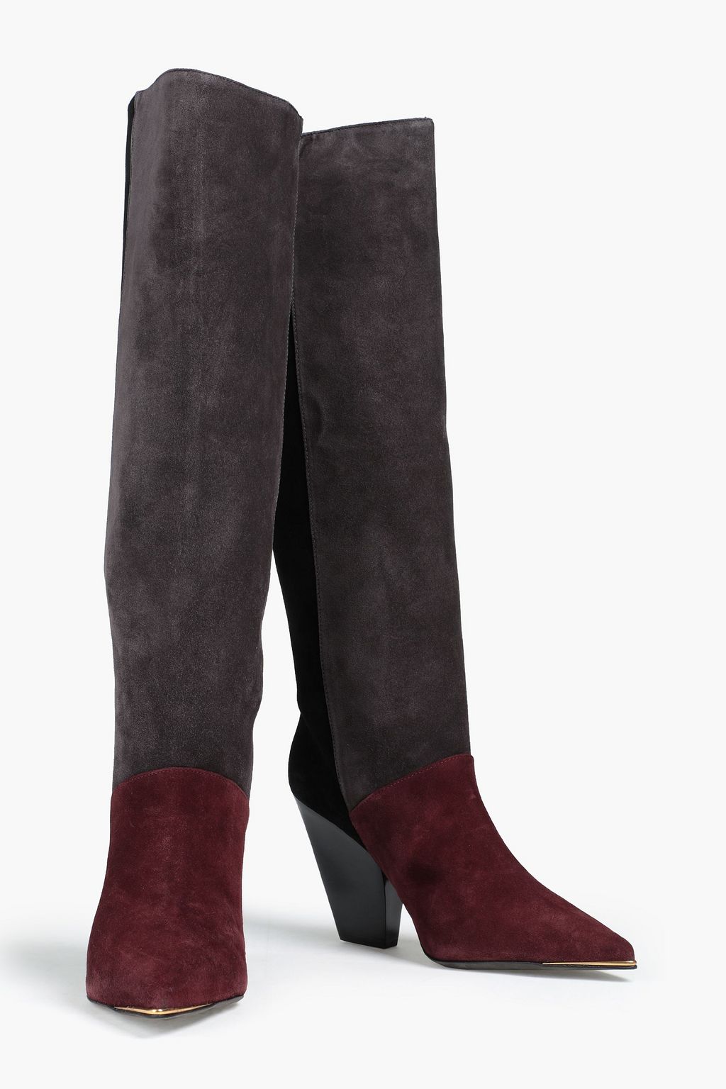 TORY BURCH Lila 90 suede knee boots