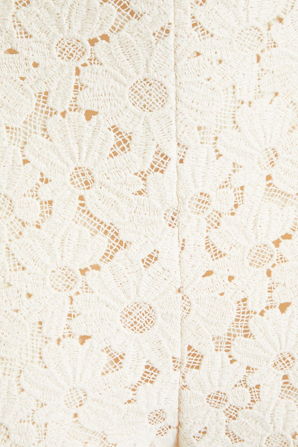 SANDRO Valence cotton-blend guipure lace bootcut pants