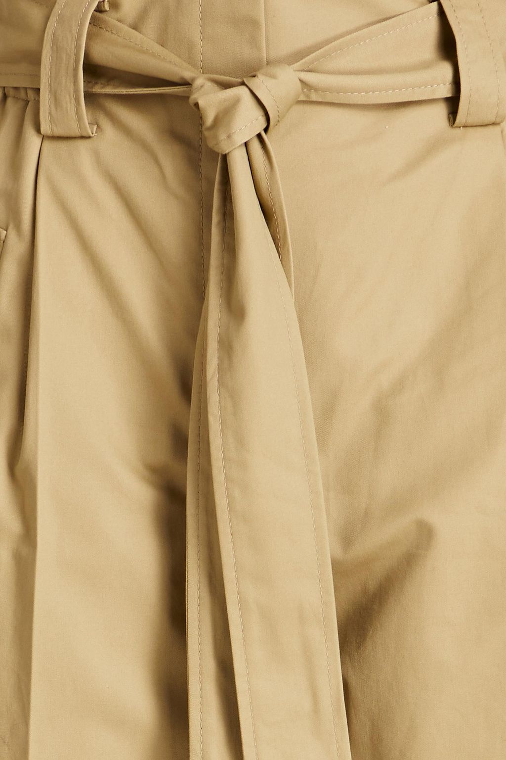 SANDRO Orso pleated belted twill tapered pants