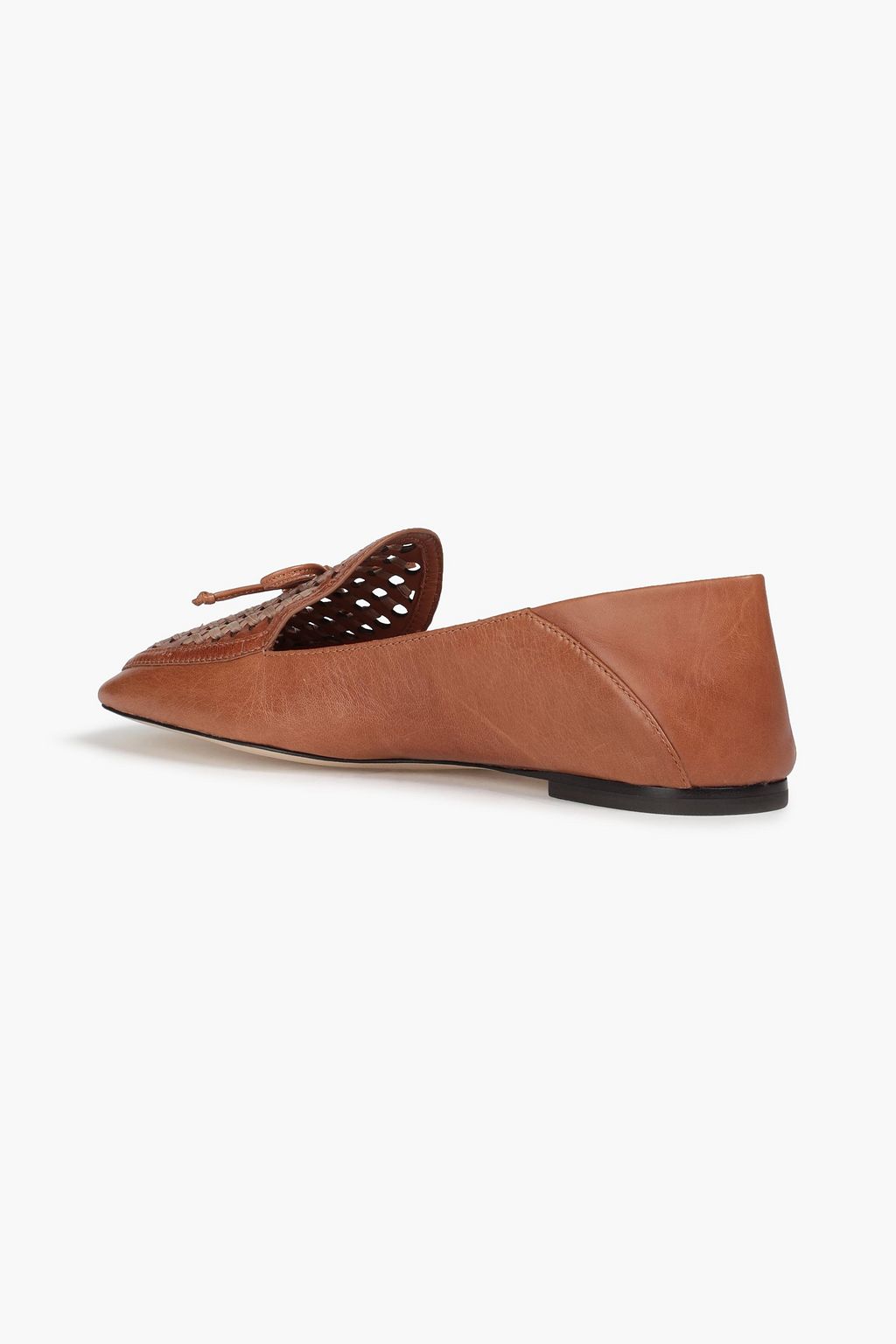 TORY BURCH Tory Charm leather collapsible heel loafers