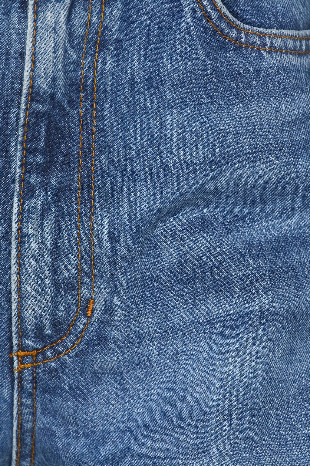 SANDRO Embroidered high-rise flared jeans