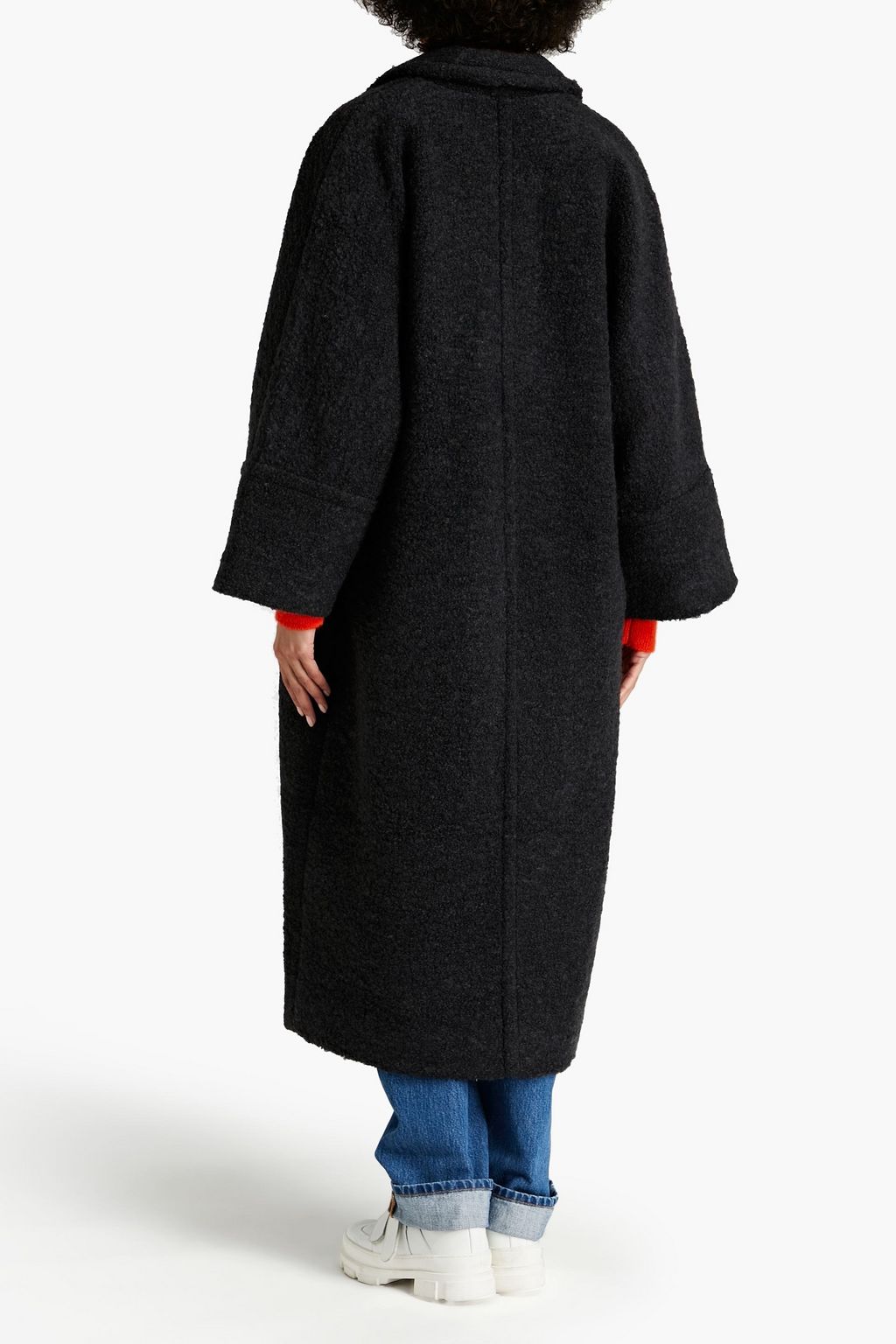GANNI Wool-blend bouclé coat