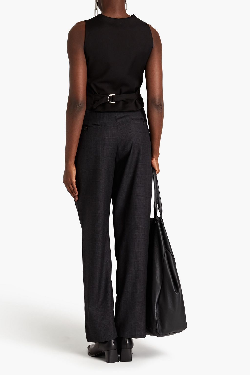 MARANT ÉTOILE Vittoria Prince of Wales checked wool tapered pants
