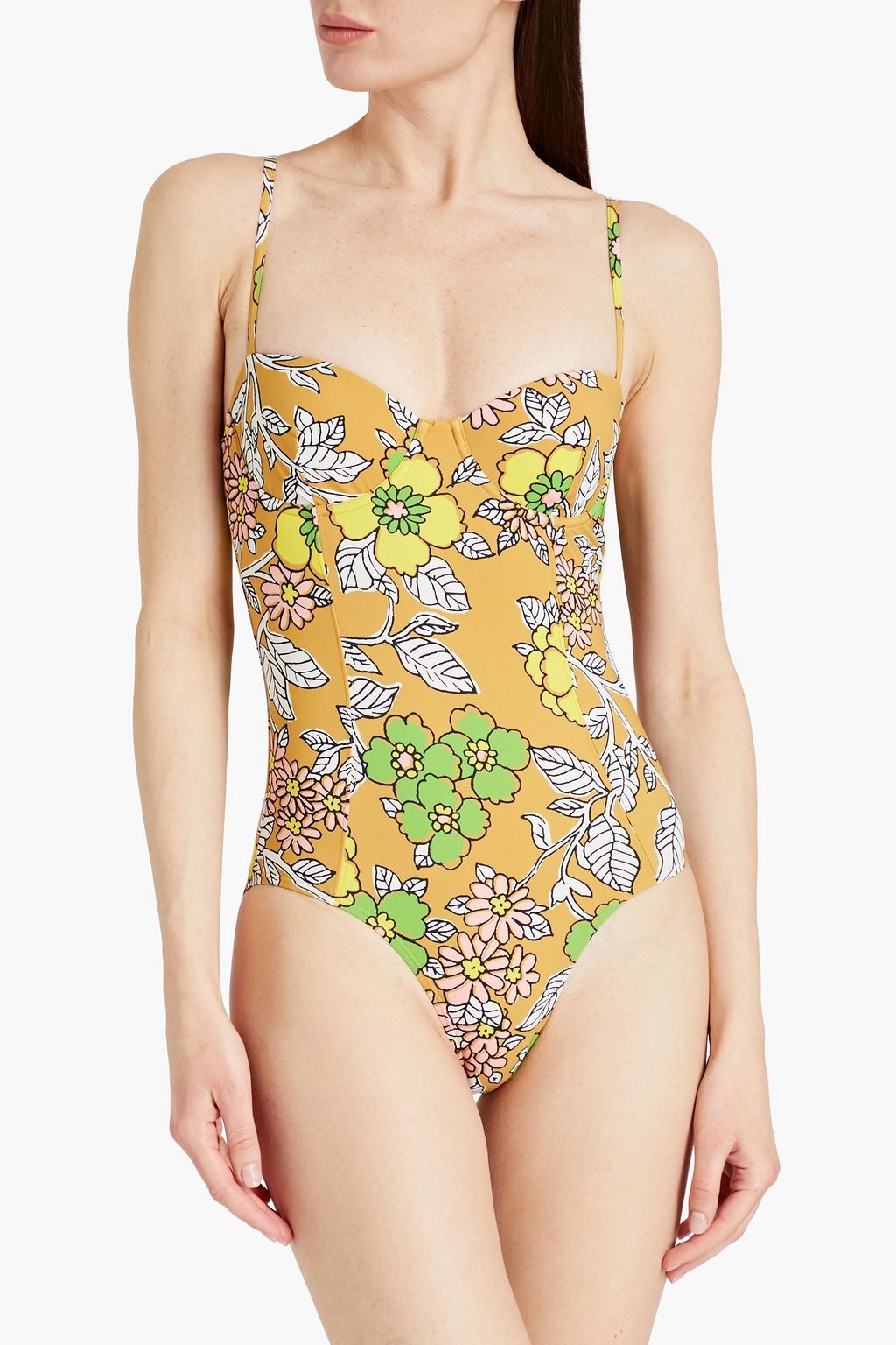 TORY BURCH Floral-print swimsuit