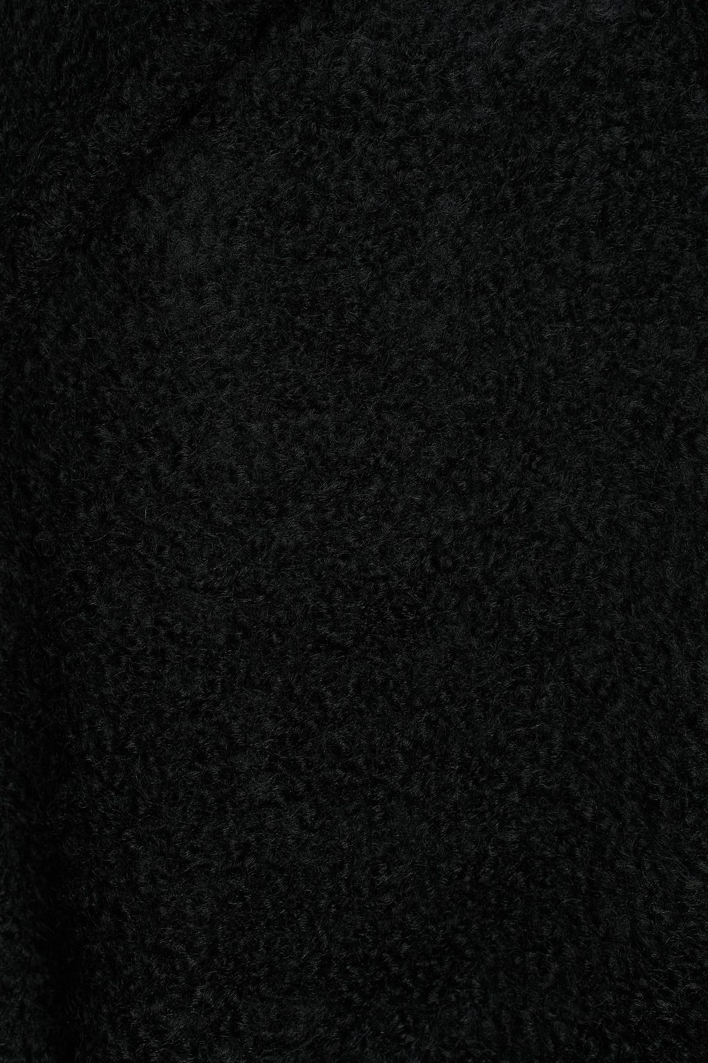 GANNI Belted wool-blend bouclé coat