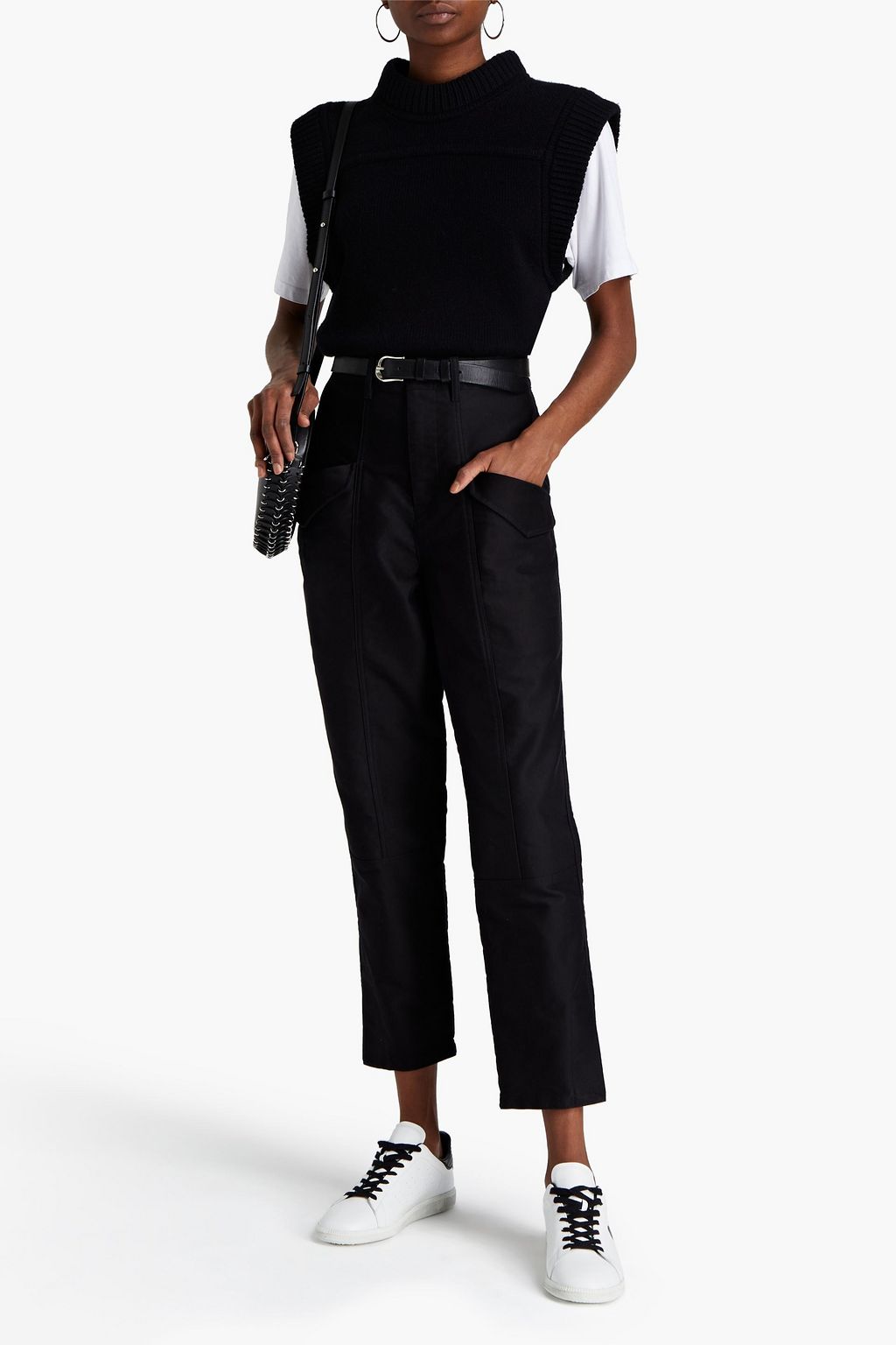 MARANT ÉTOILE Galeo cropped cotton tapered pants