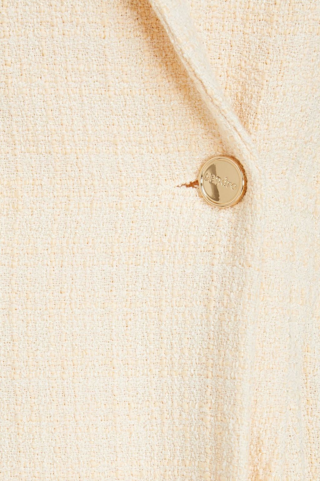 SANDRO Alize double-breasted tweed mini dress
