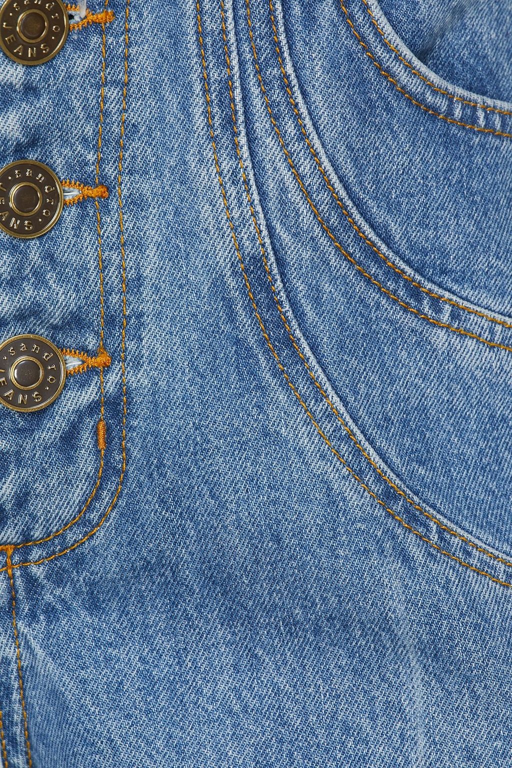 SANDRO Alex high-rise kick-flare jeans