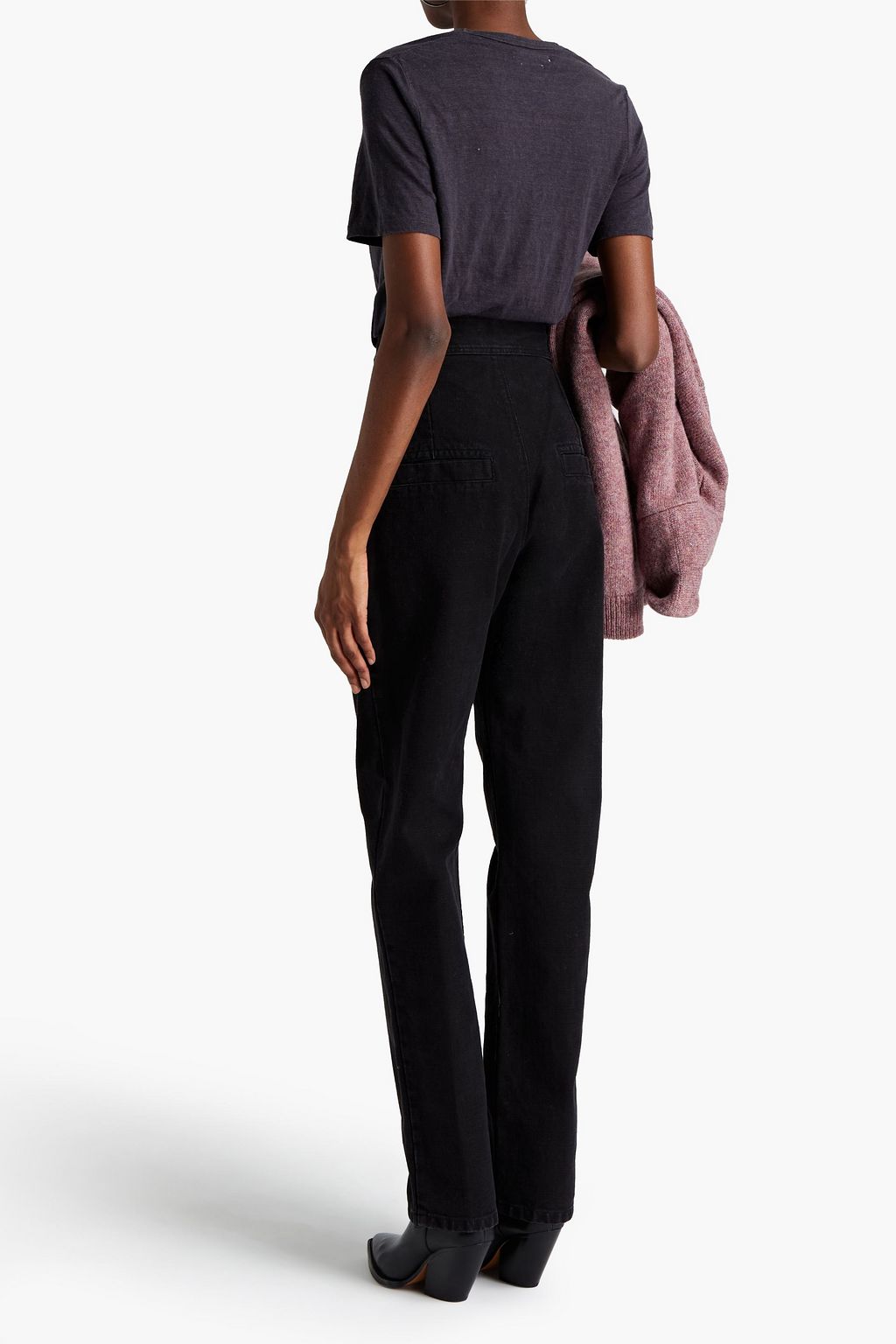 MARANT ÉTOILE Lana cotton-canvas straight-leg pants
