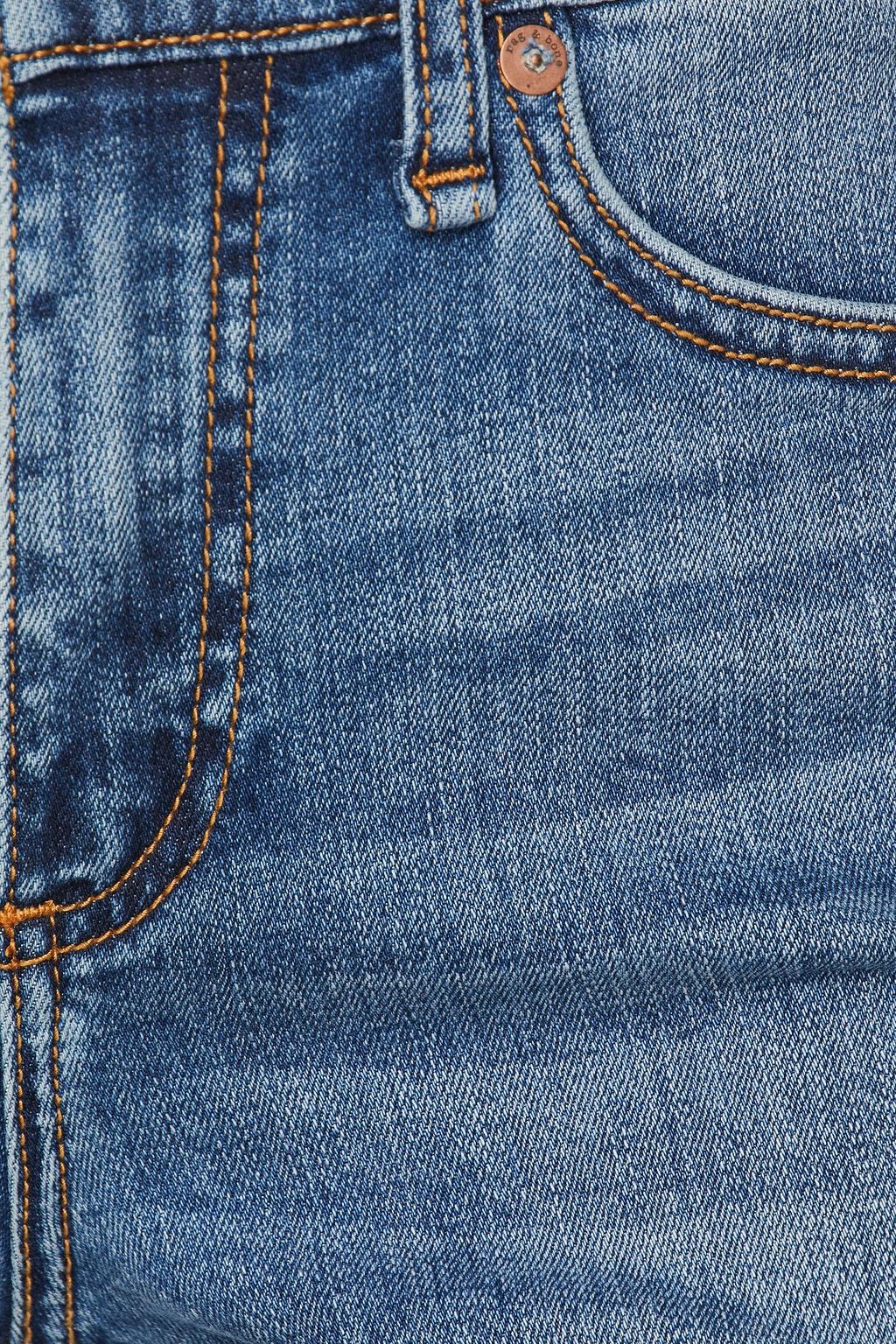 RAG & BONE Cate faded mid-rise skinny jeans
