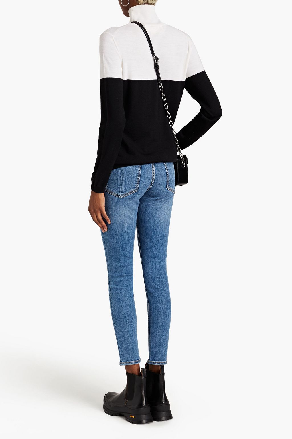 RAG & BONE Cate faded mid-rise skinny jeans