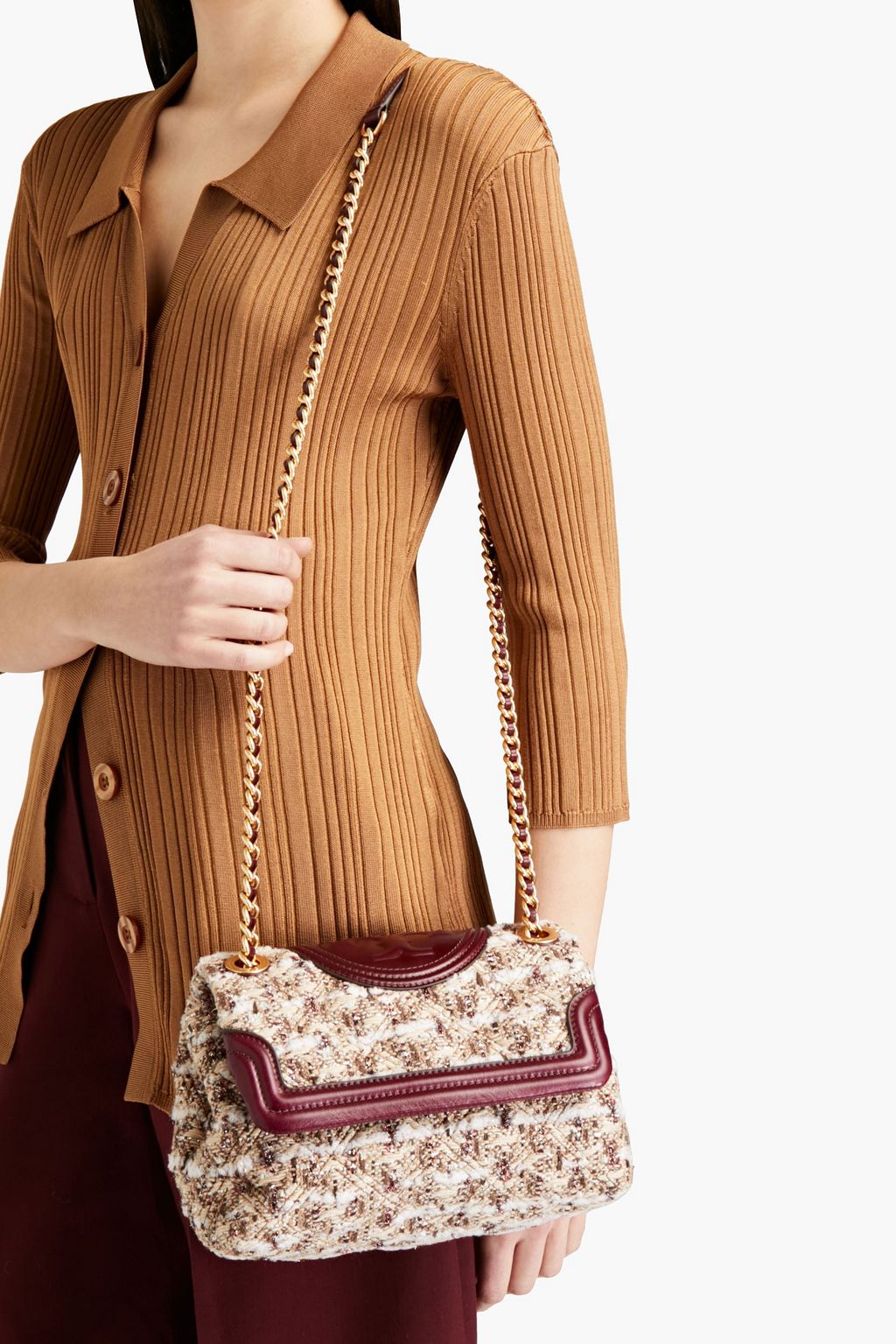dune boucle shoulder bag