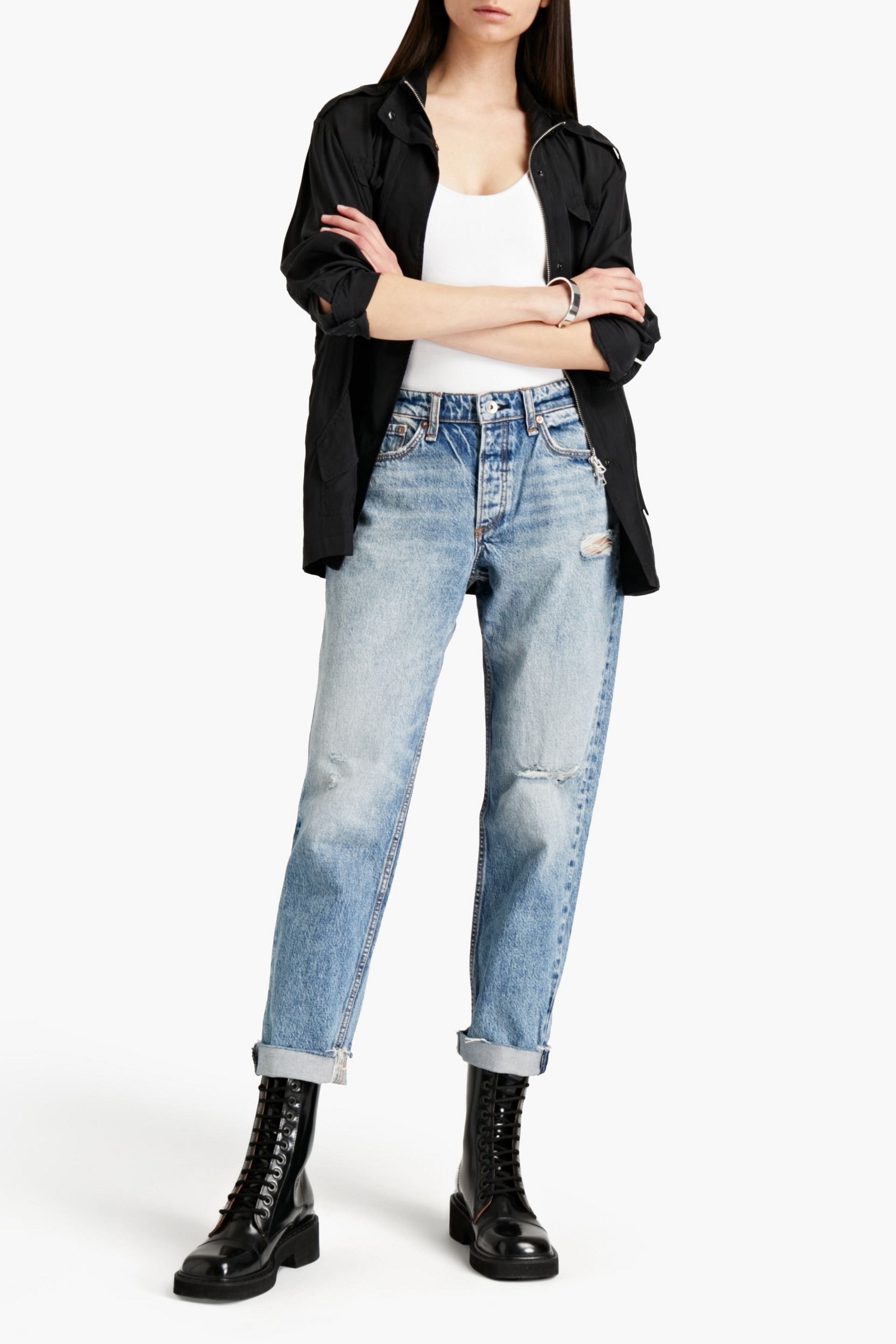 rag & bone Rosa distressed boyfriend jeans