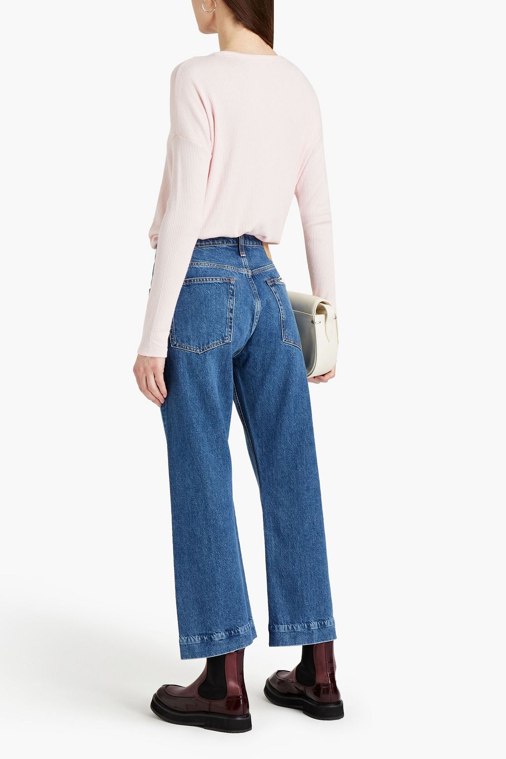 RAG & BONE Maya cropped high-rise flared jeans