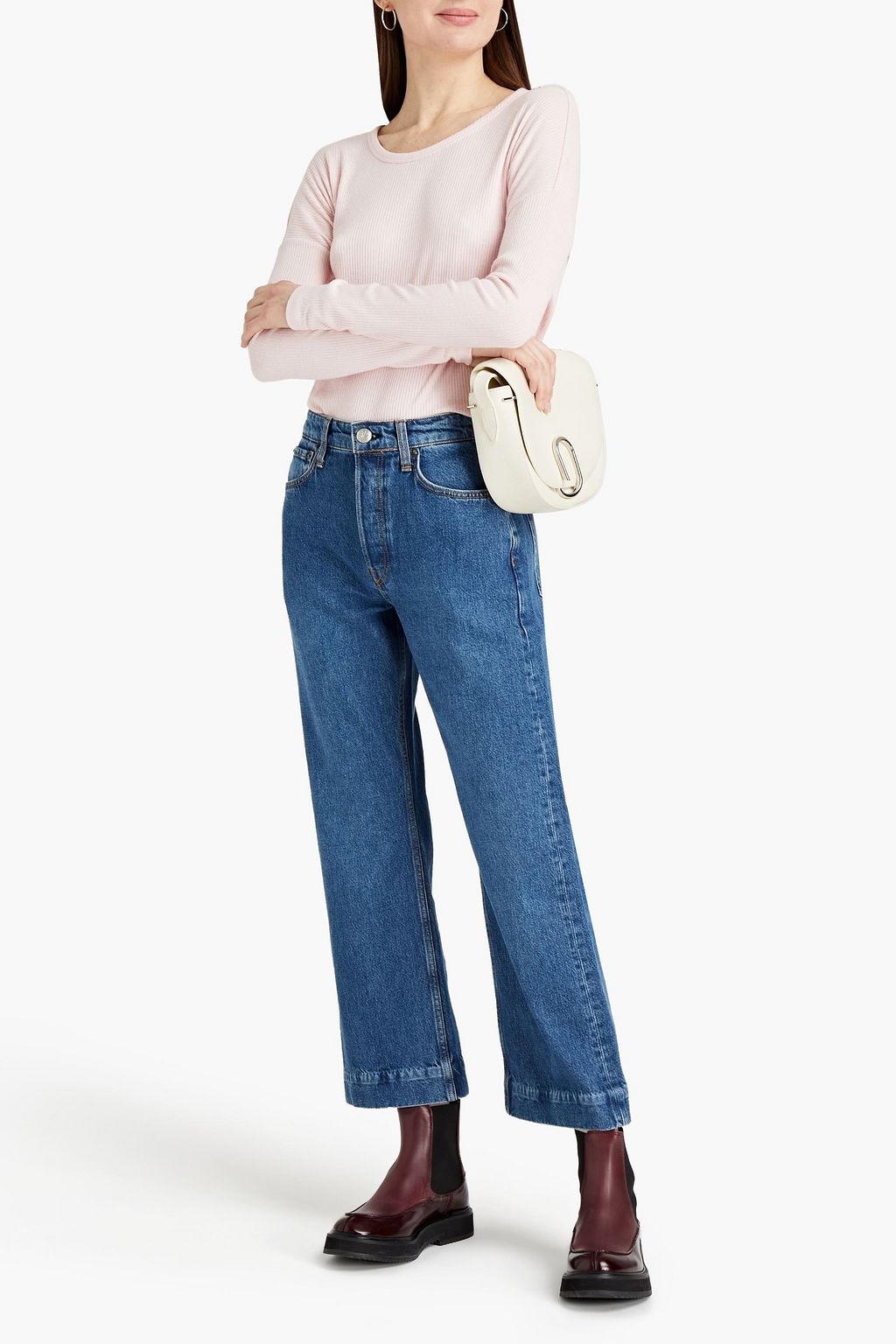 RAG & BONE Maya cropped high-rise flared jeans