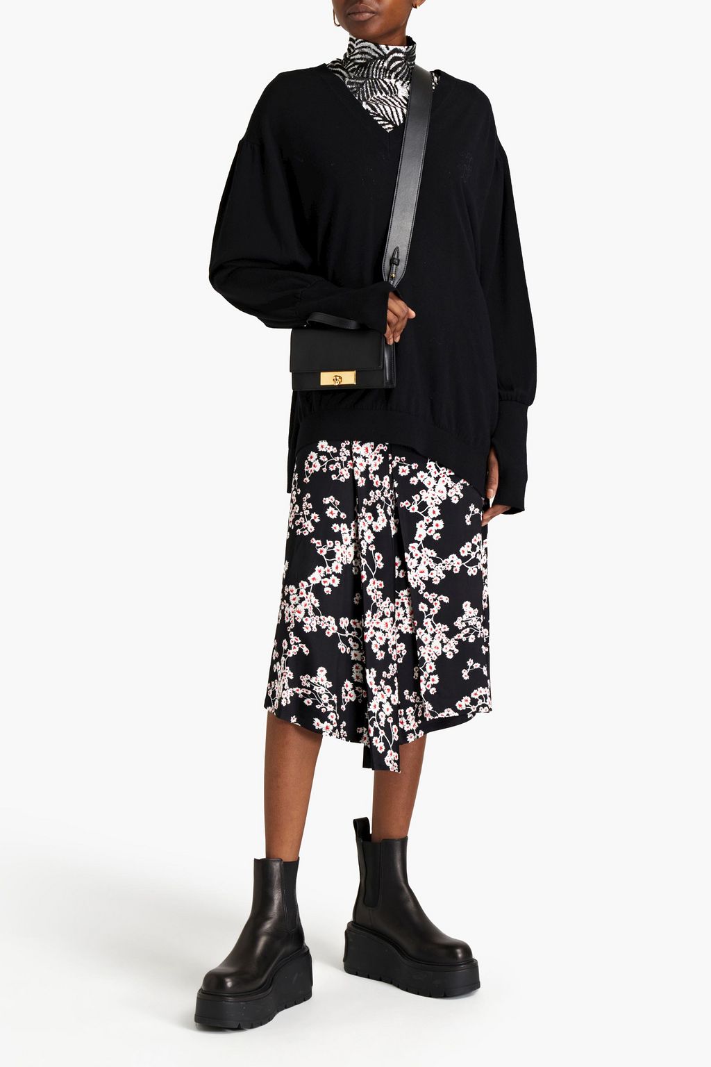 SIMONE ROCHA Oversized embroidered wool sweater