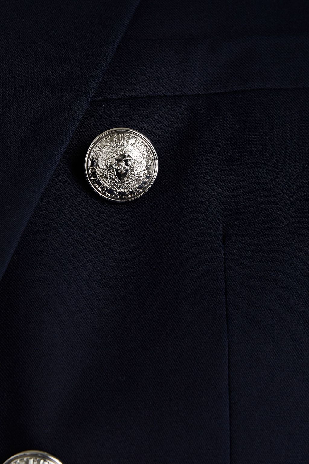 BALMAIN Button-embellished cotton-blend twill blazer