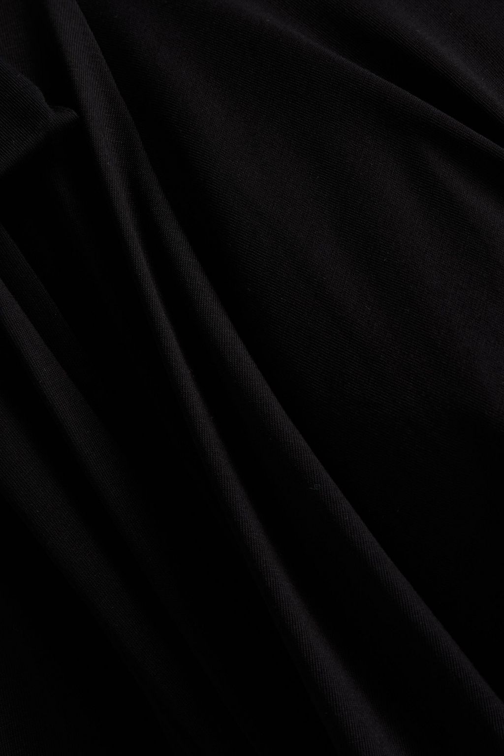 SIMONE ROCHA Bow-detailed draped Supima cotton-jersey top