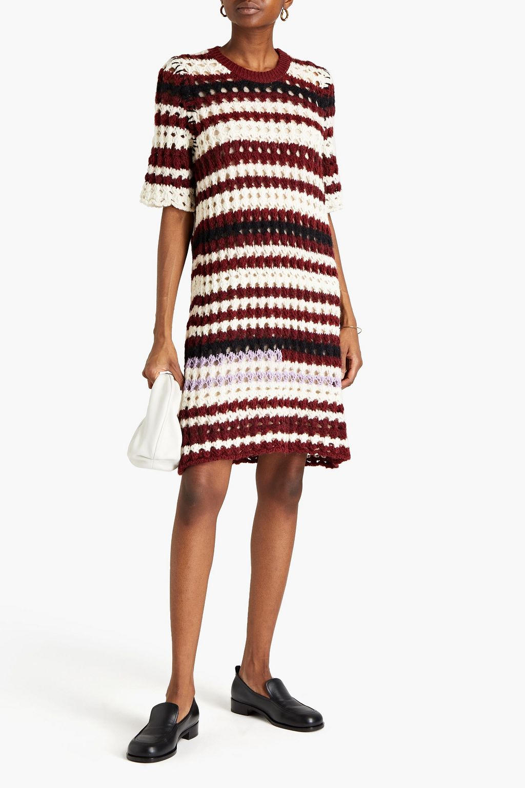 MARNI Open-knit mini dress
