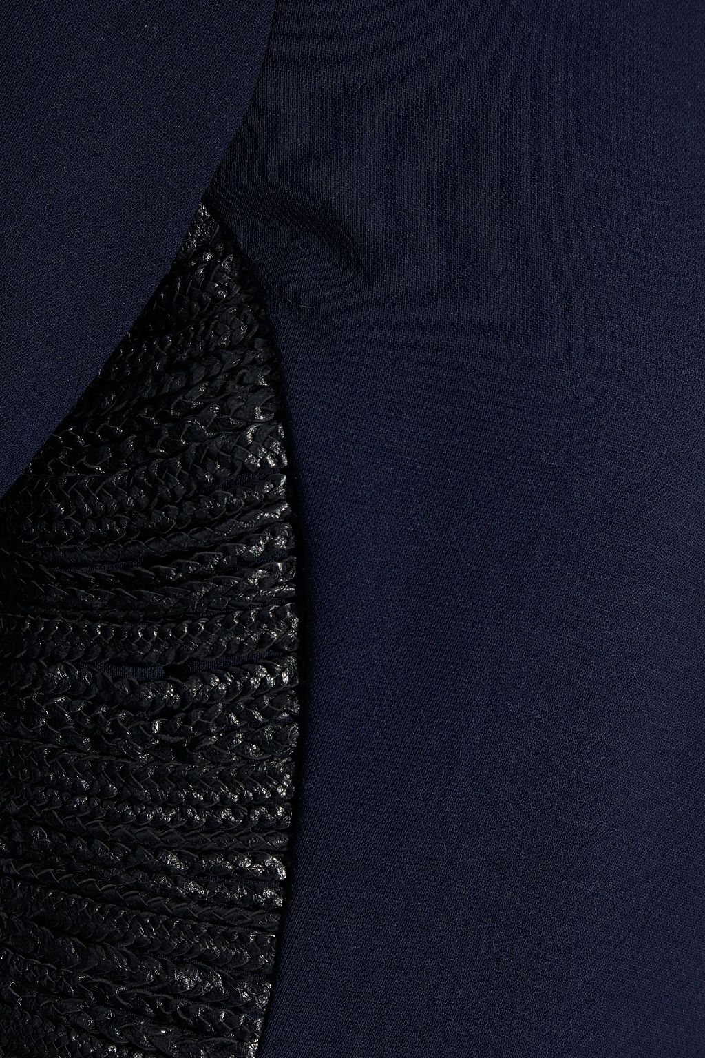 GABRIELA HEARST Godzilla braided leather-trimmed wool-tweed maxi dress