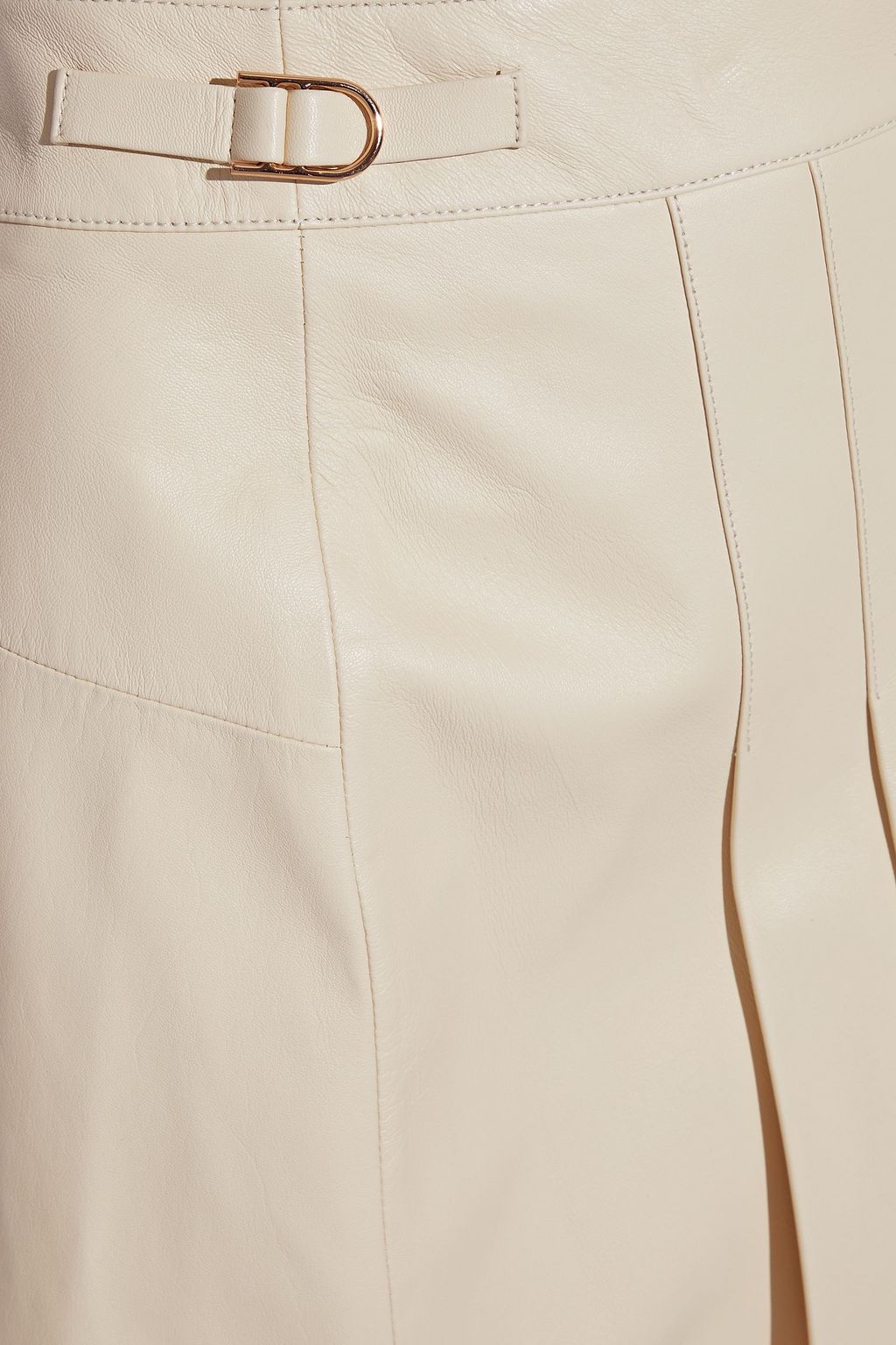 GABRIELA HEARST Wesley pleated leather midi skirt