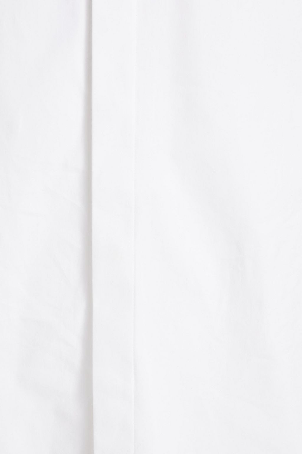 BALMAIN Piqué-trimmed cotton-poplin shirt
