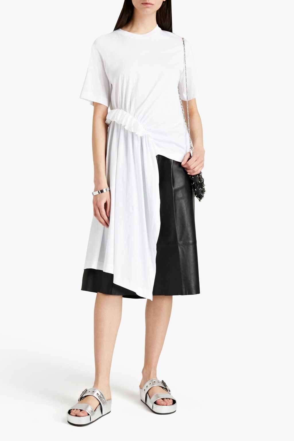 SIMONE ROCHA Draped Supima cotton-jersey T-shirt