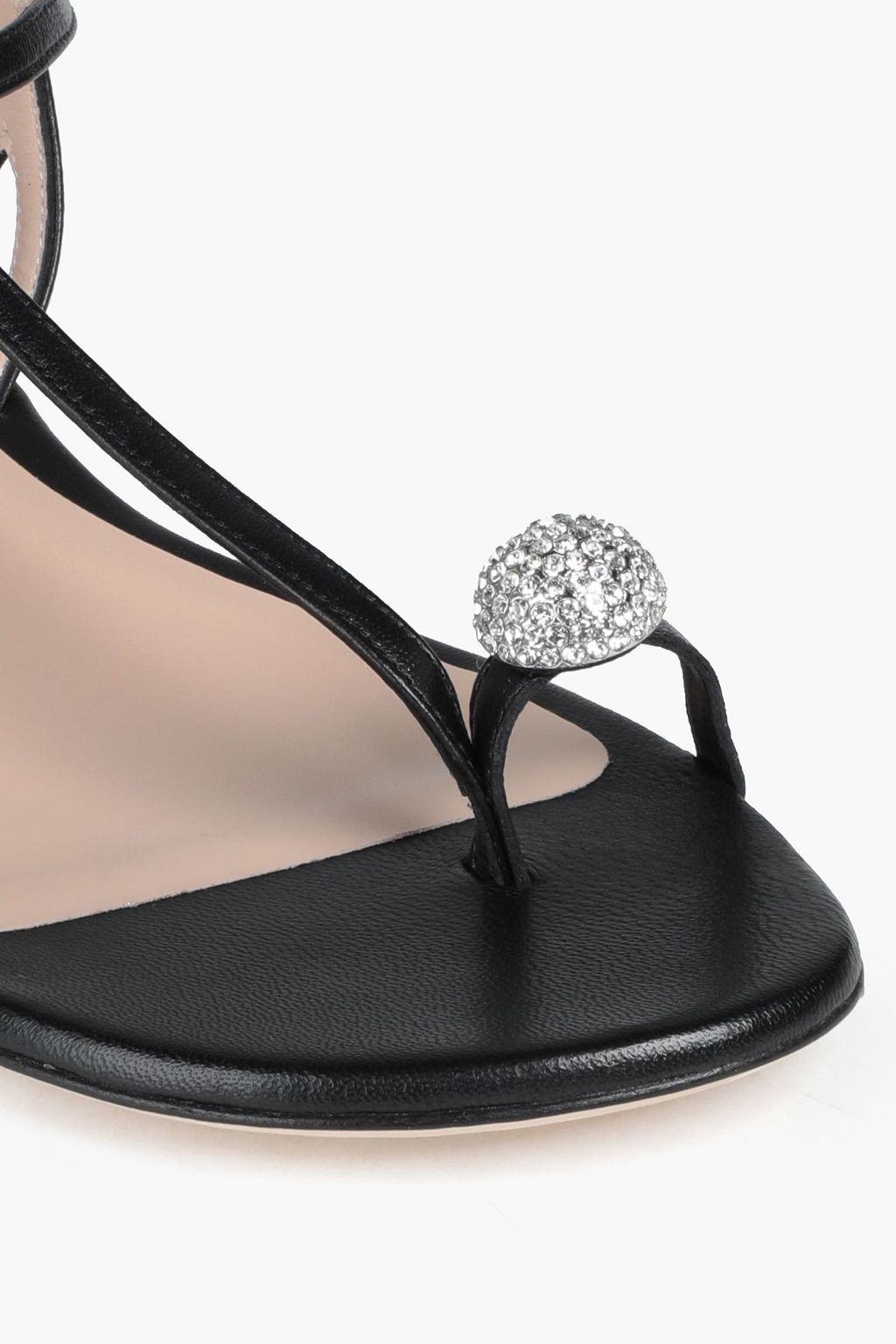STUART WEITZMAN Balls of Fire embellished leather sandals