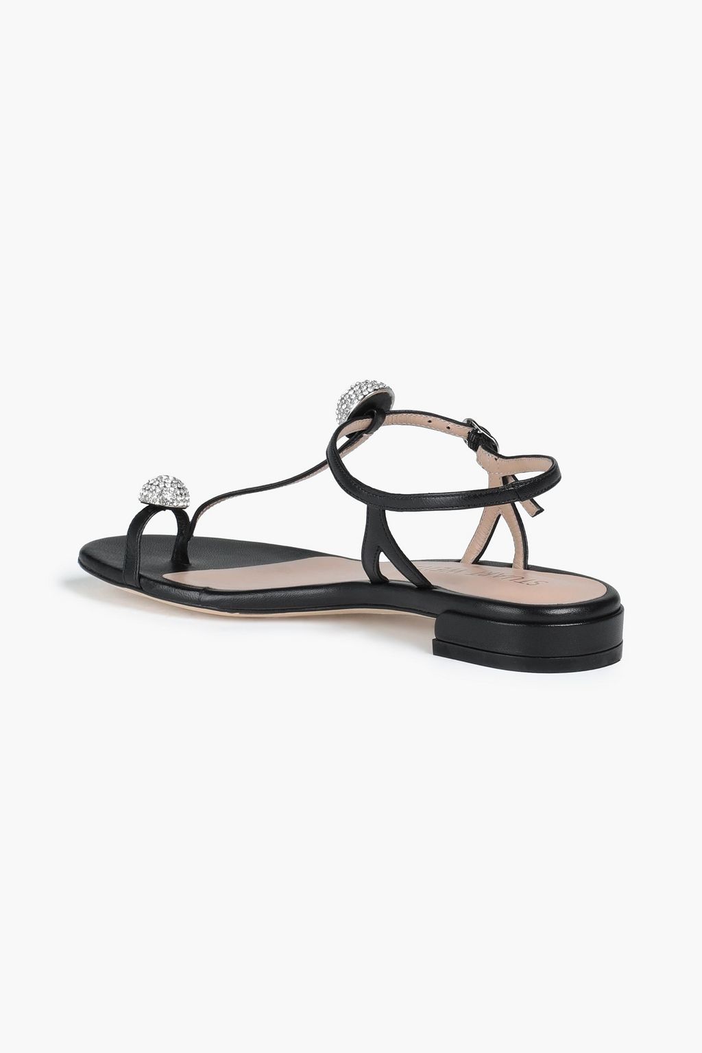 STUART WEITZMAN Balls of Fire embellished leather sandals