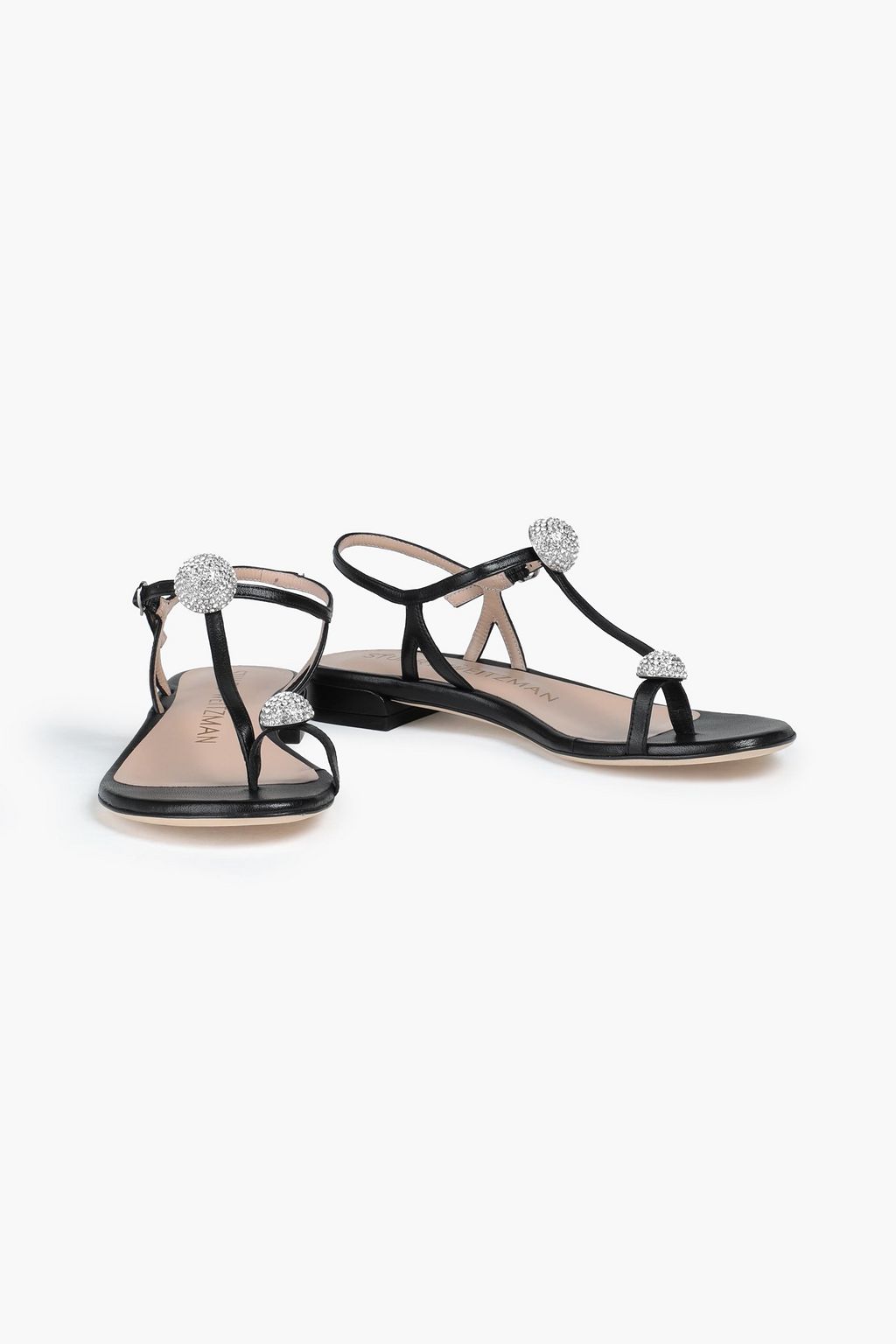 STUART WEITZMAN Balls of Fire embellished leather sandals