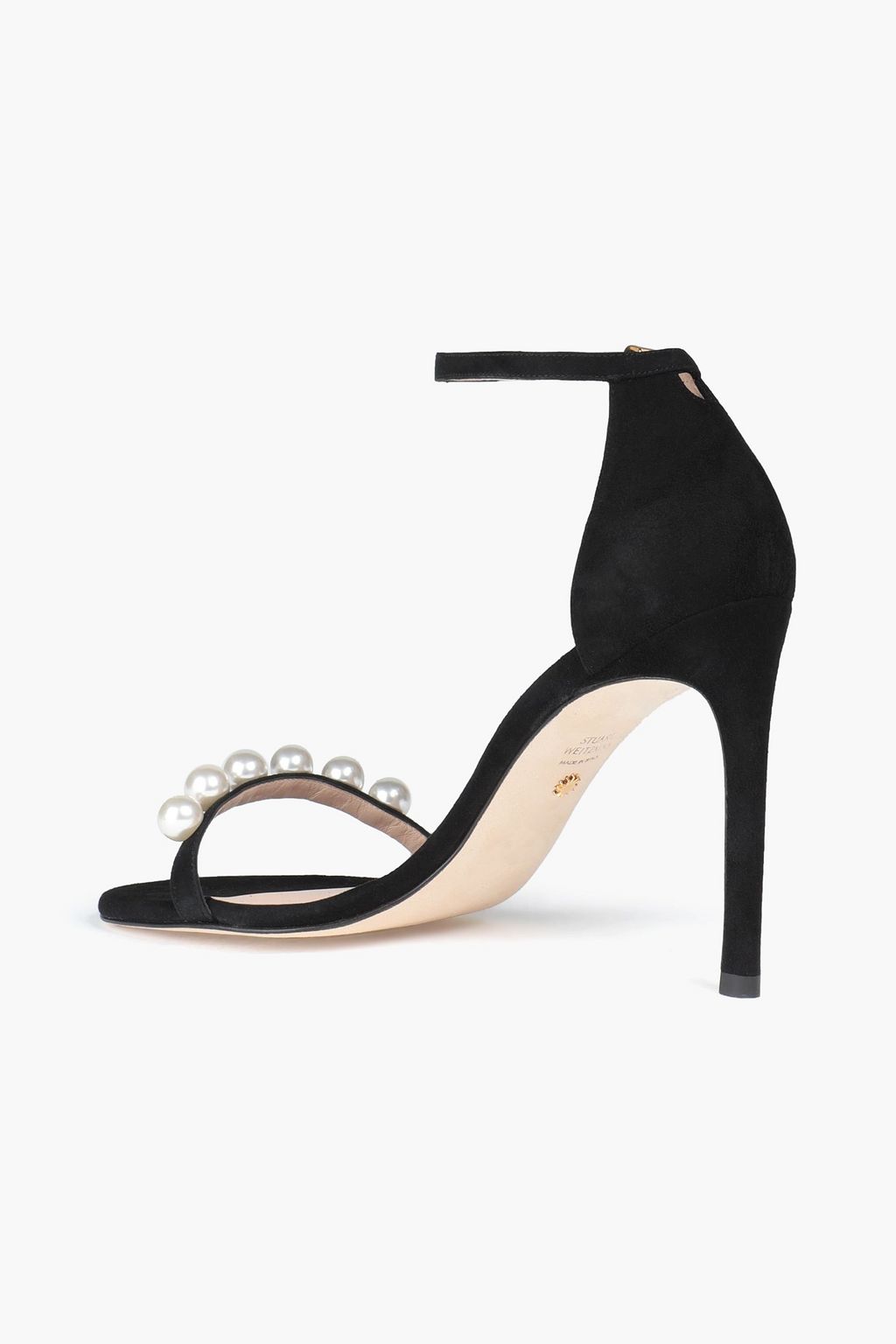 STUART WEITZMAN NudistSong embellished suede sandals