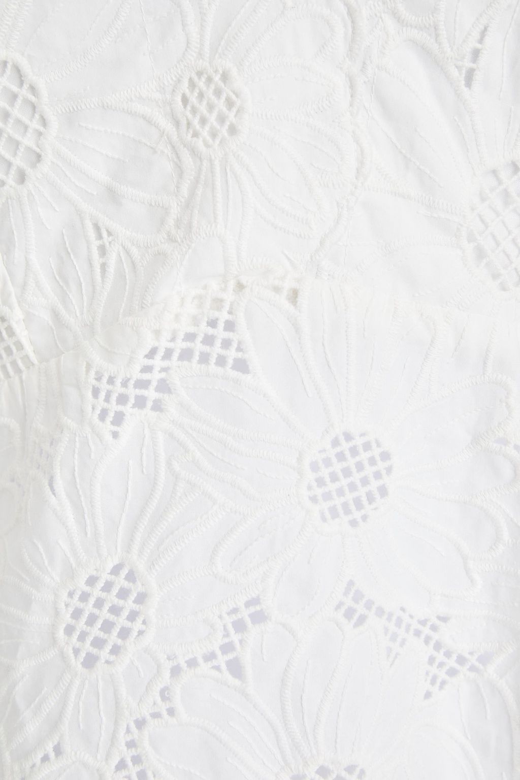 SANDRO Azalee ruffled macramé lace blouse