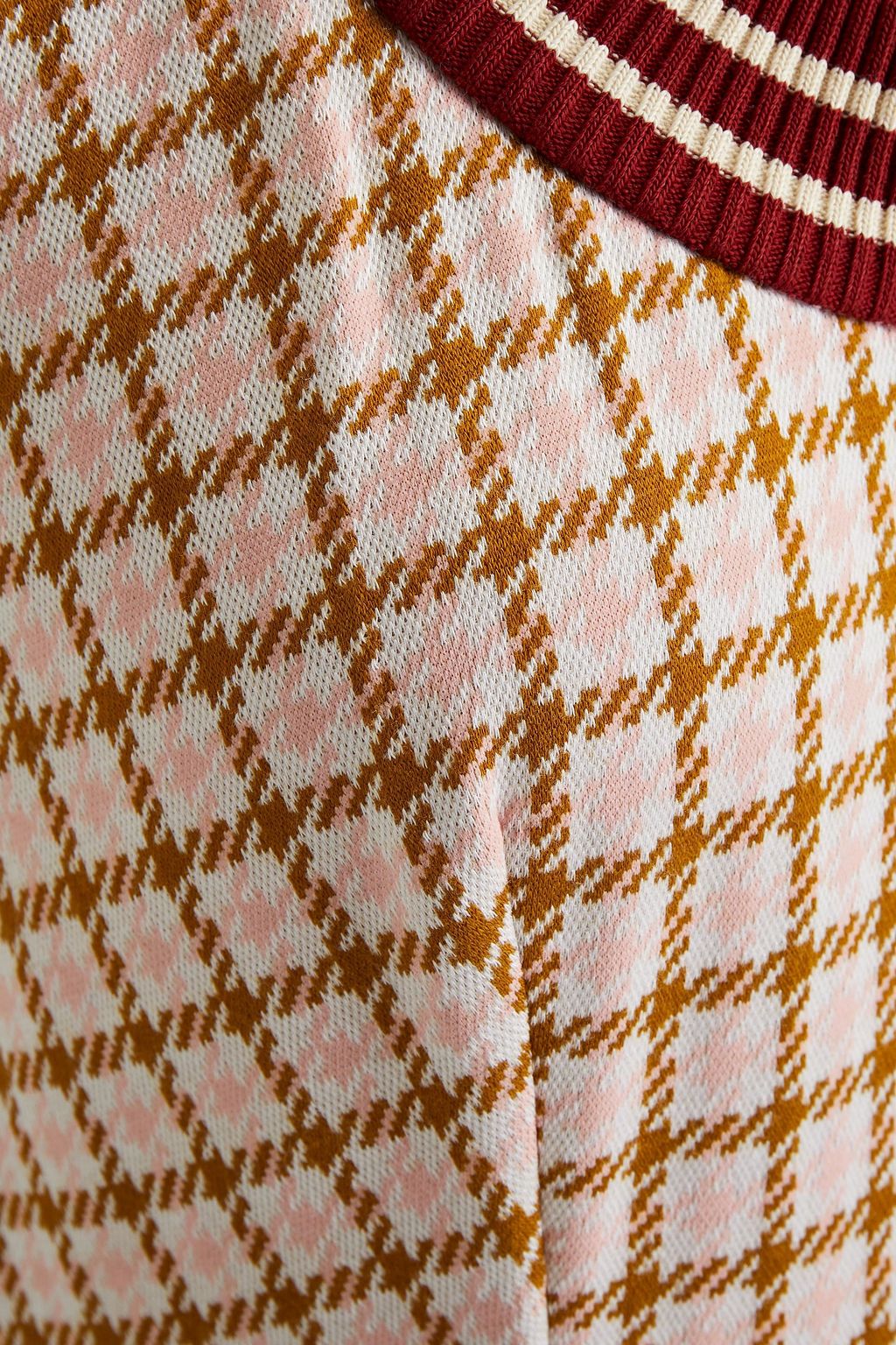 MARNI Checked jacquard midi dress
