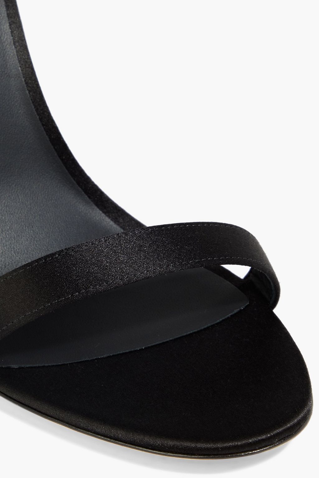 GIUSEPPE ZANOTTI Basic 85 crystal-embellished satin sandals