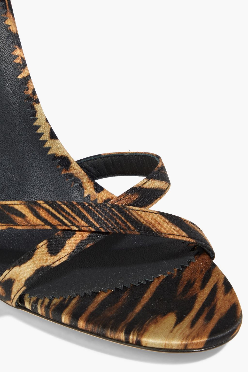 GIUSEPPE ZANOTTI Crystal-embellished satin sandals