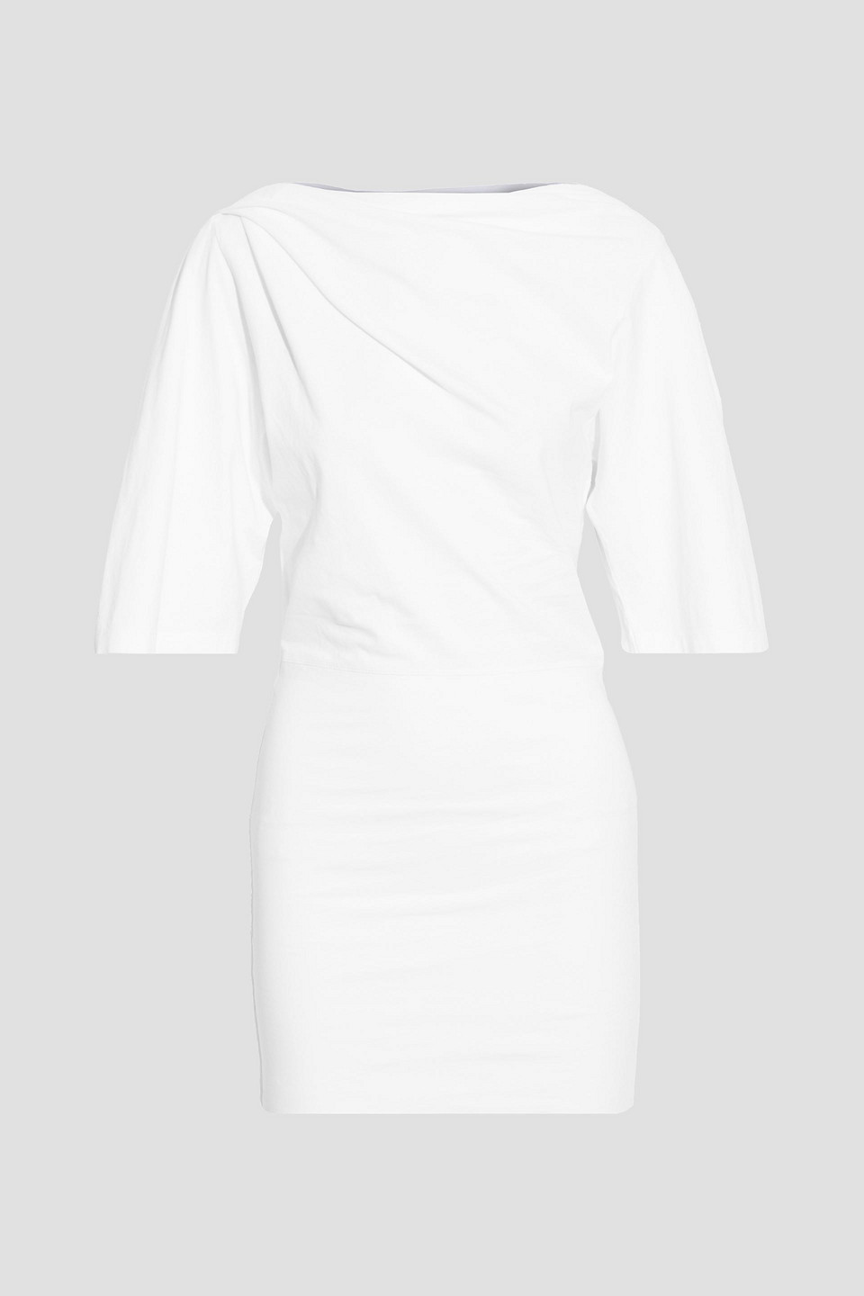 IRO - Palmero ruched cotton-jersey mini dress - White - XS