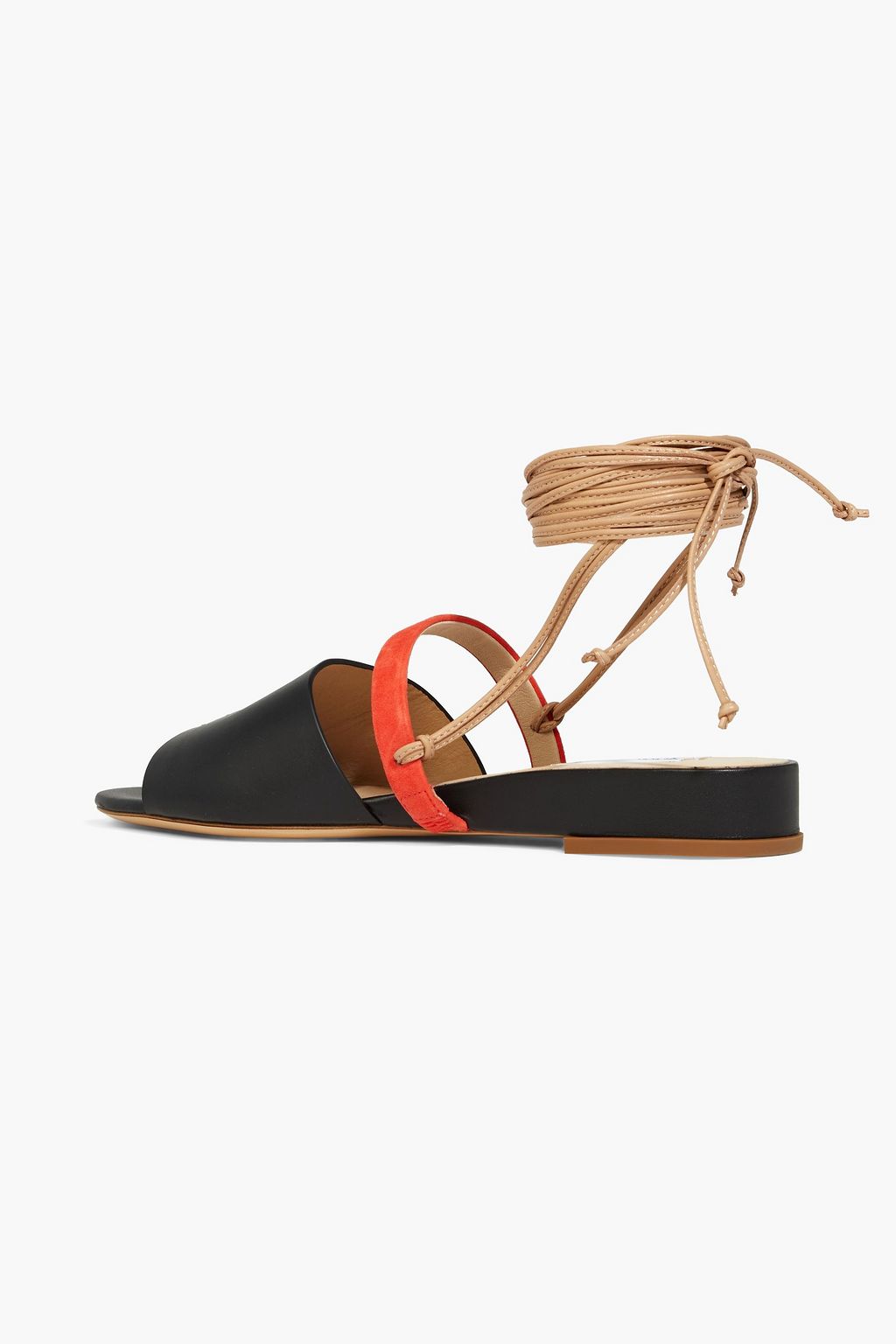 GABRIELA HEARST Tara lace-up topstitched leather sandals