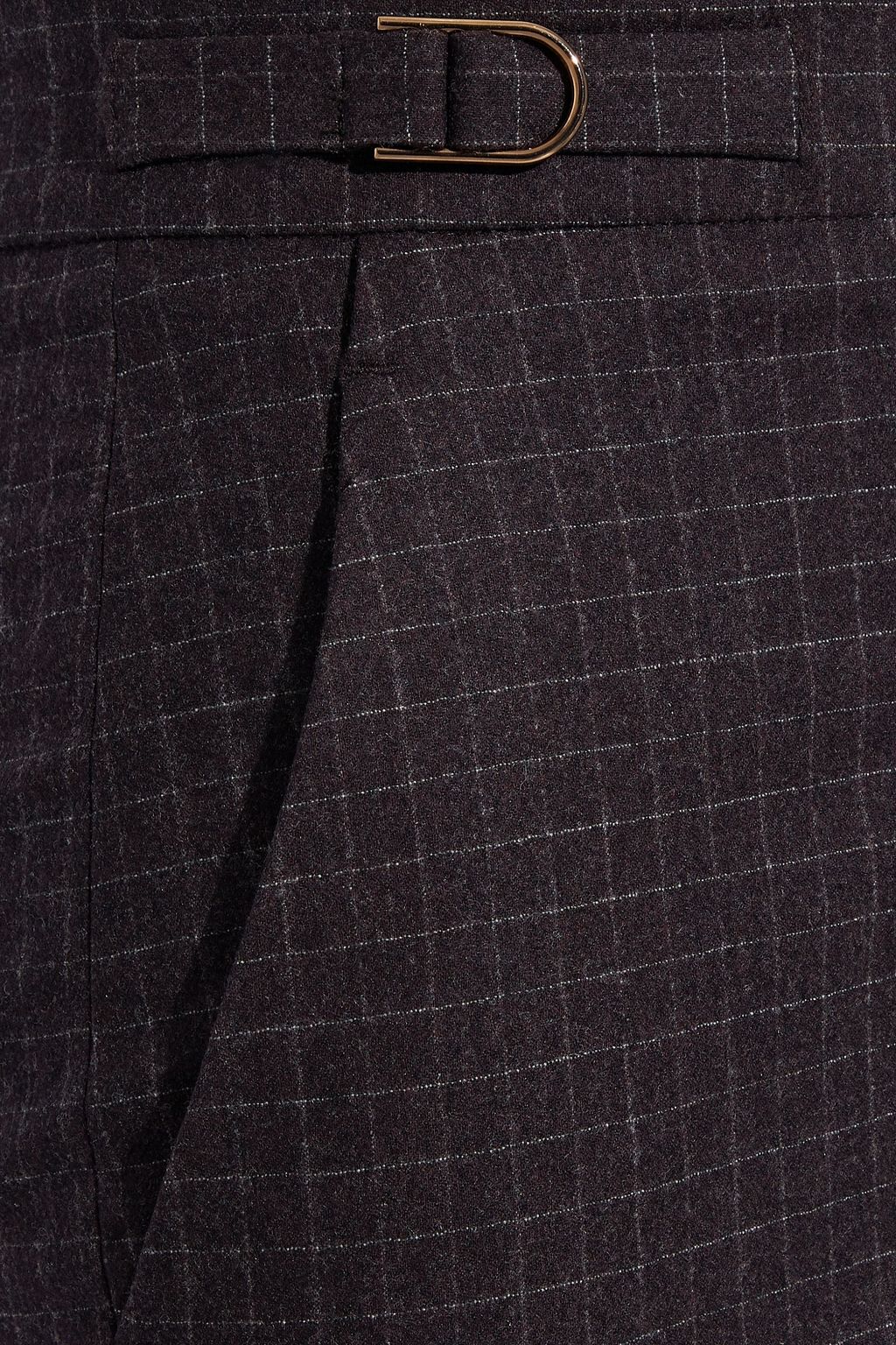 GABRIELA HEARST Shipton checked stretch-wool wide-leg pants