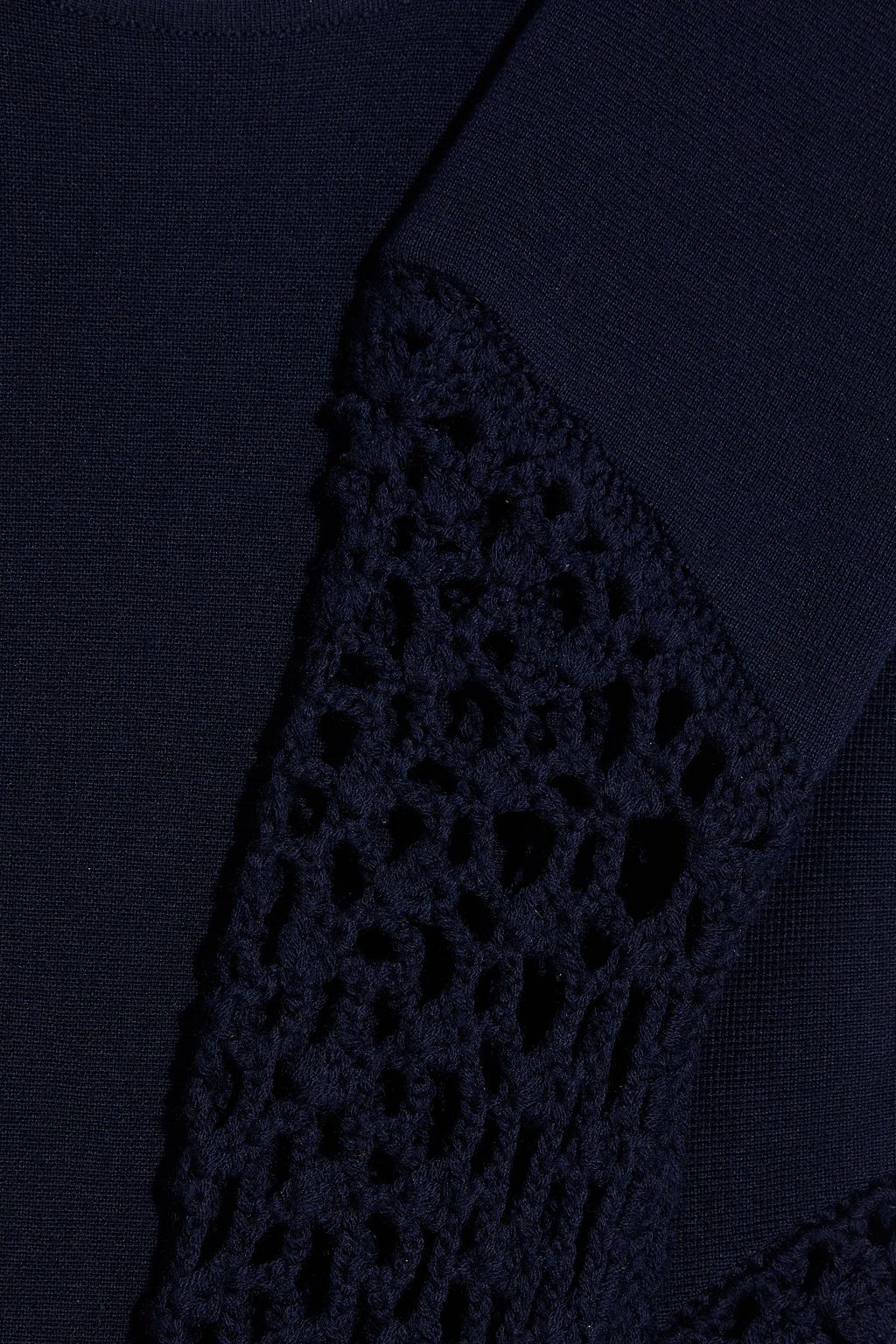 GABRIELA HEARST Payne macramé-paneled wool maxi dress