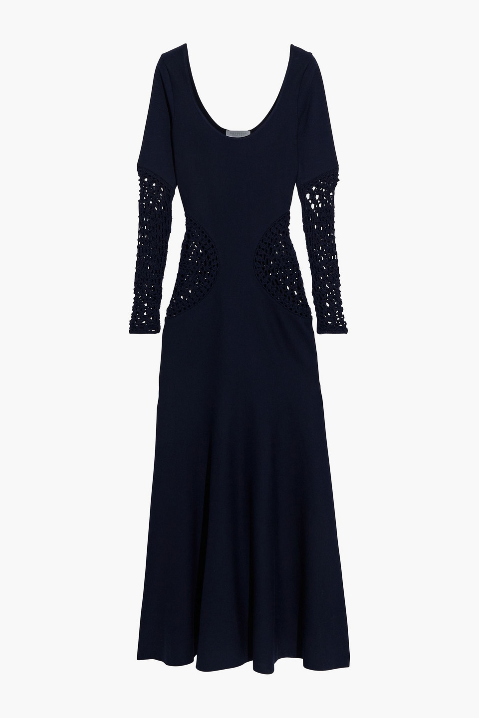 Payne macramé-paneled wool maxi dress