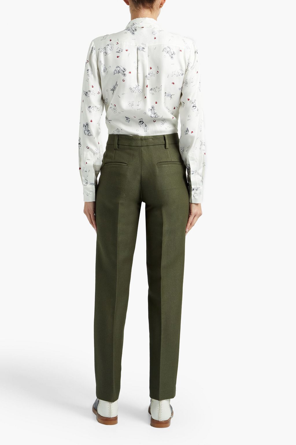 GABRIELA HEARST Francisco wool and silk-blend straight-leg pants