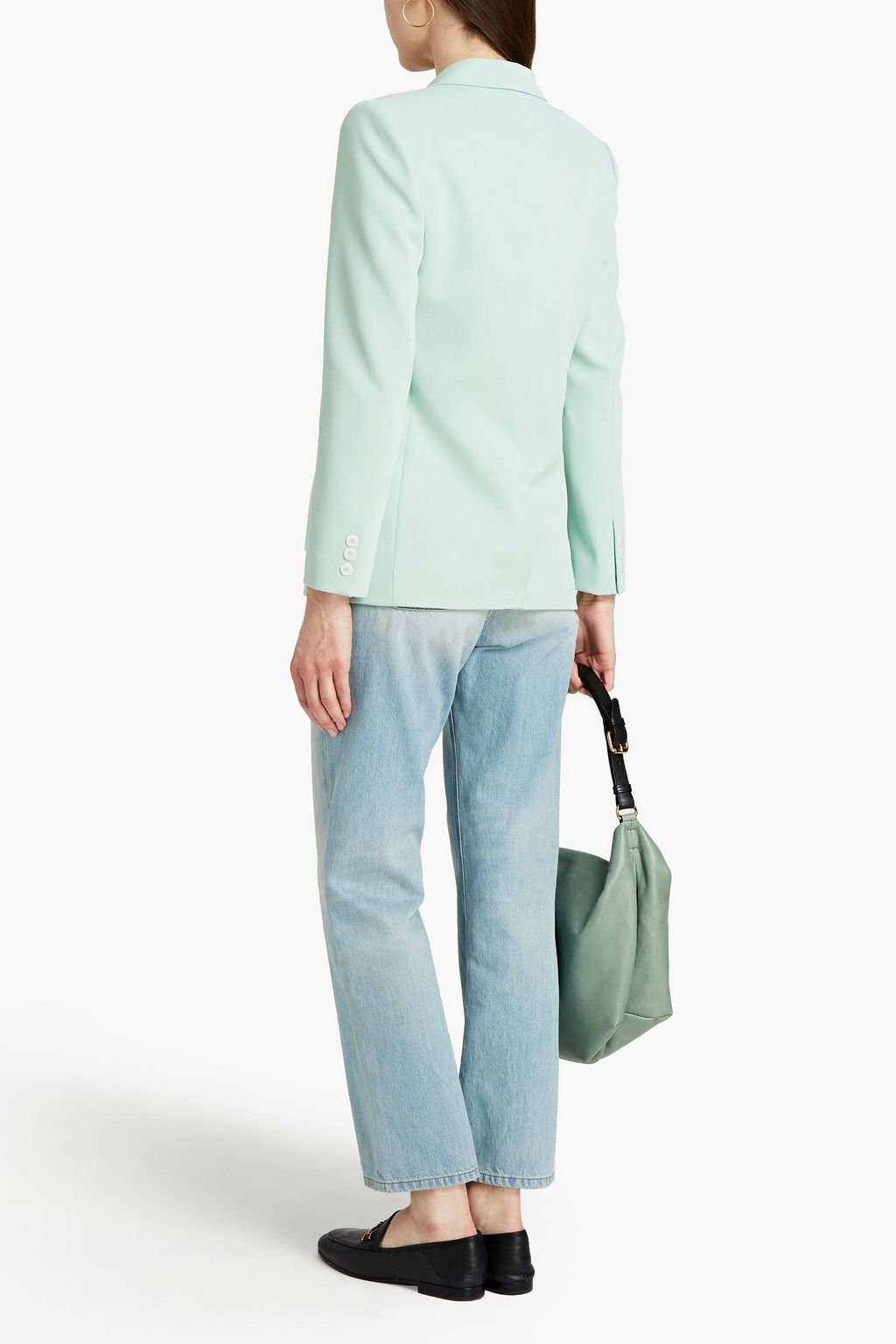 SANDRO Huguette piqué blazer