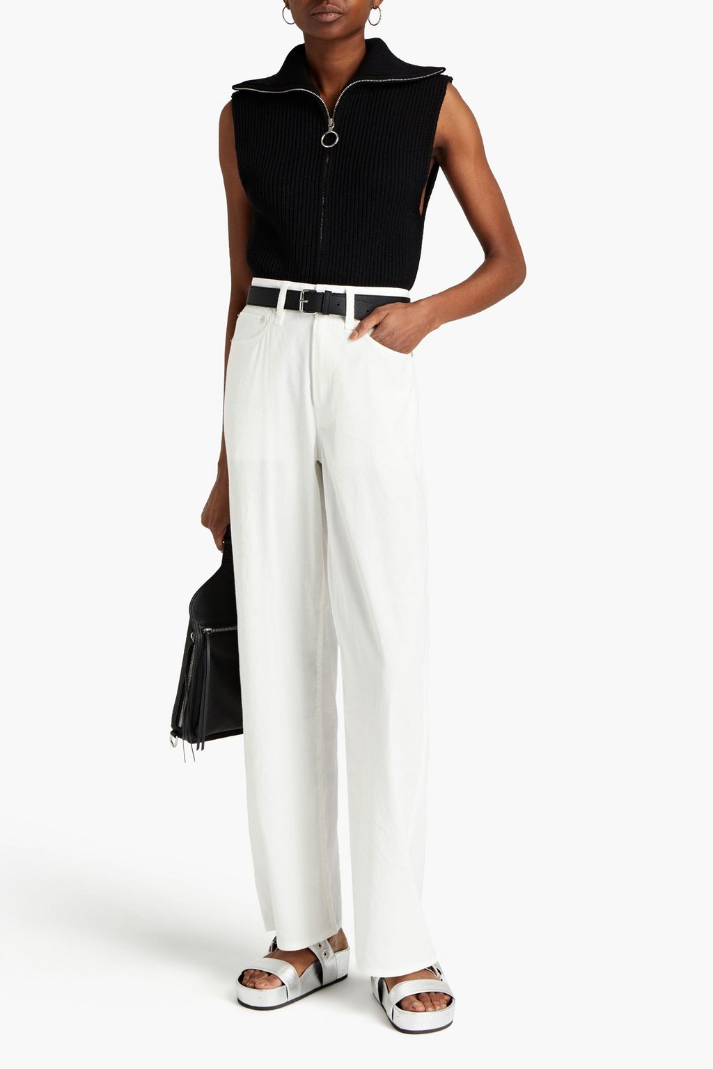 RAG & BONE Logan linen-blend wide-leg pants
