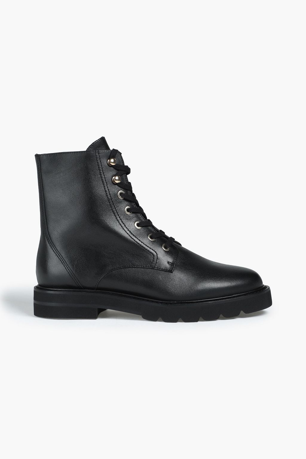 Mila leather combat boots